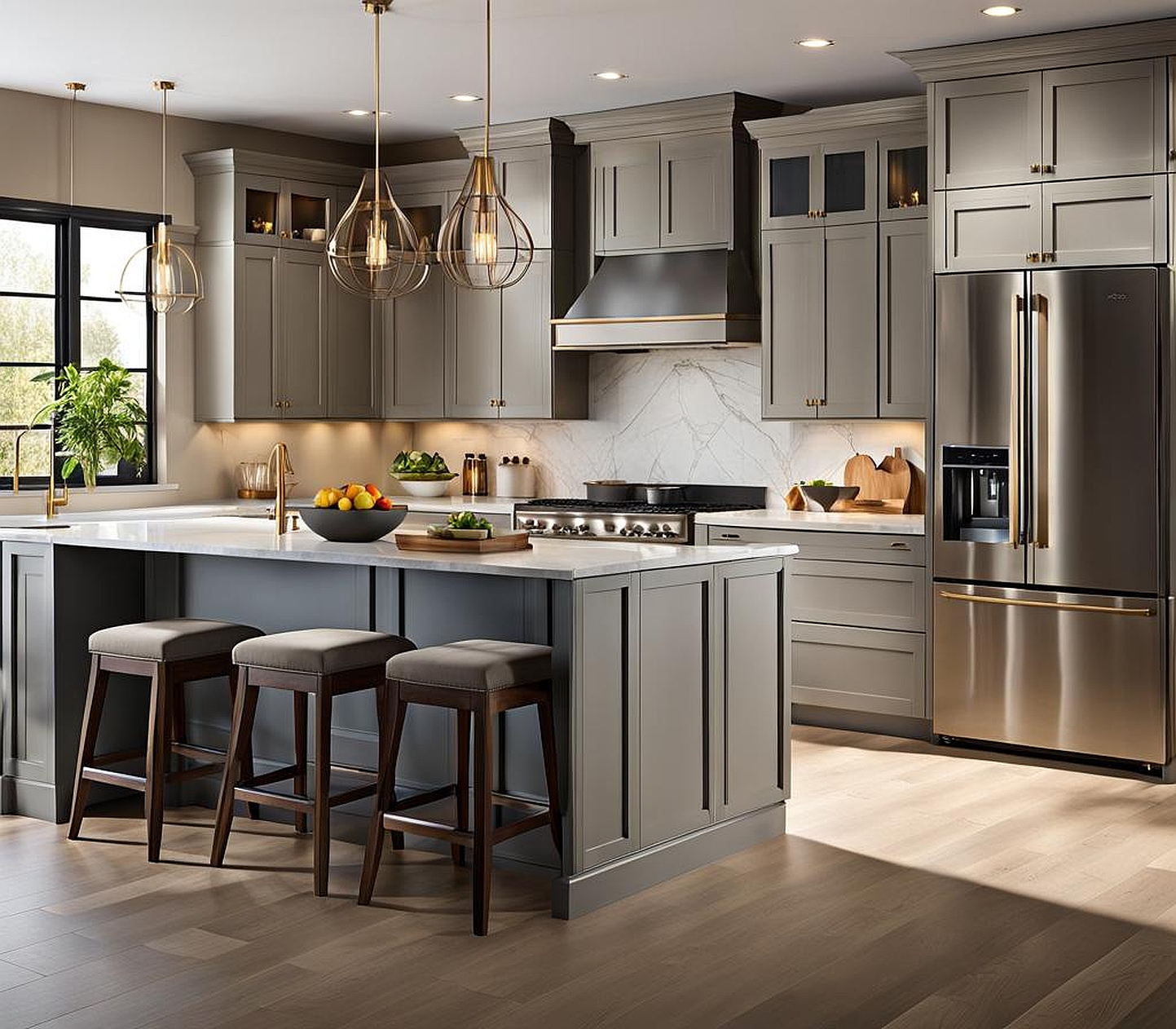 Stunning Greige Color Kitchen Cabinets for Modern Spaces