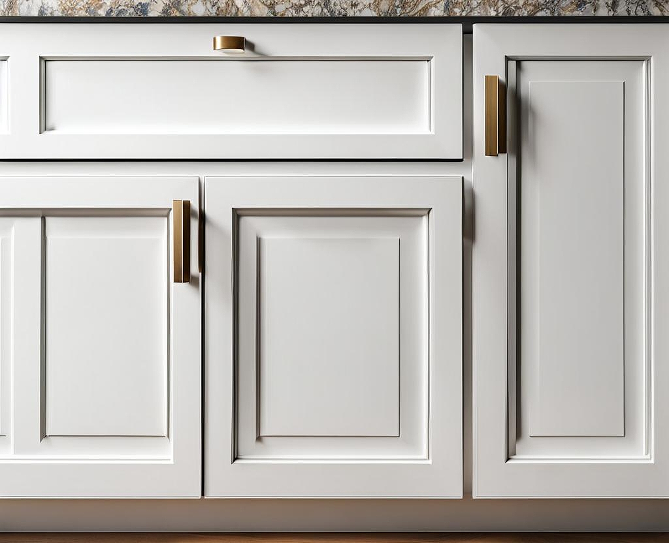 Sophisticated Handles to Enhance White Shaker Cabinets