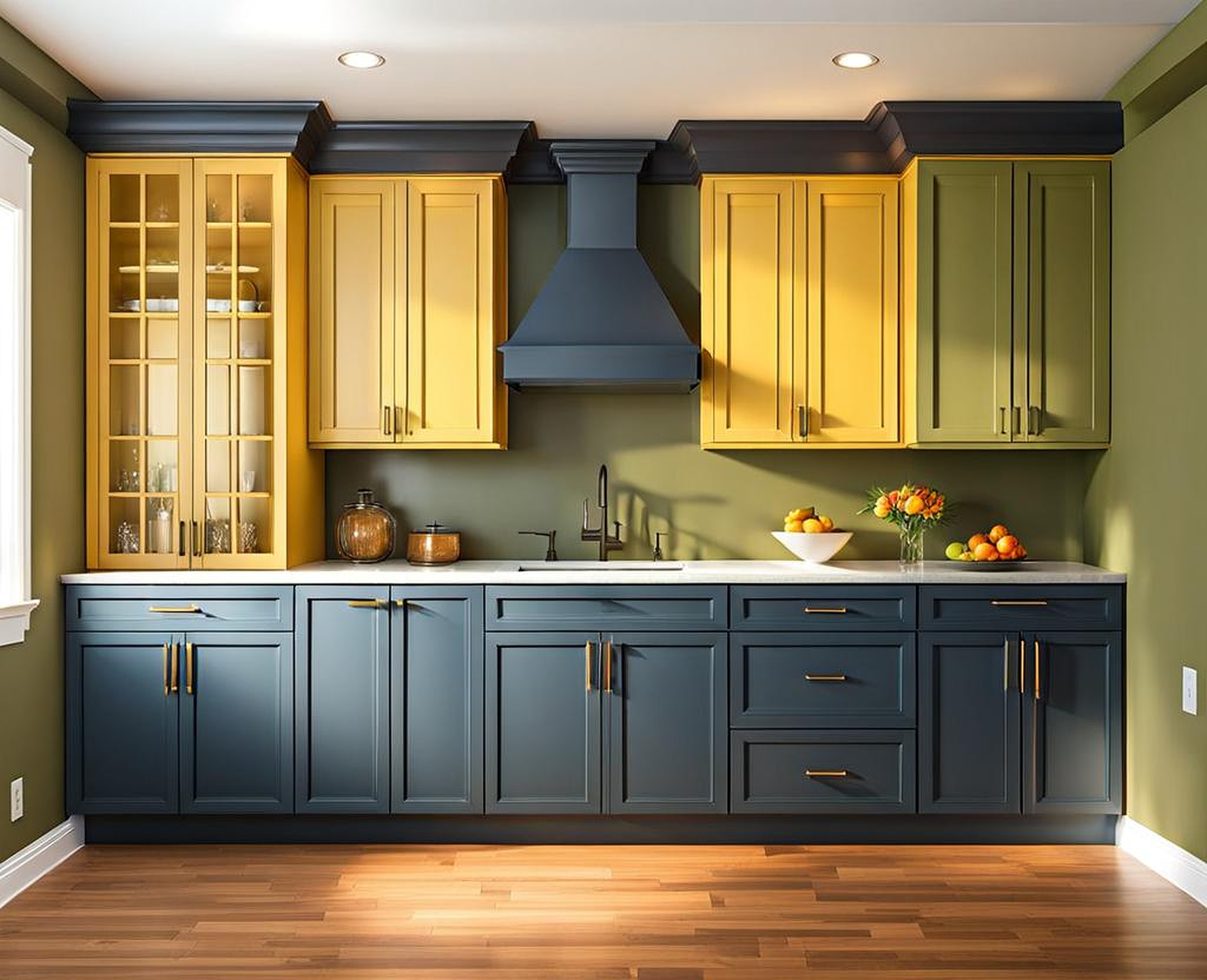 Brighten Kitchen Cabinets with Paint Transformation