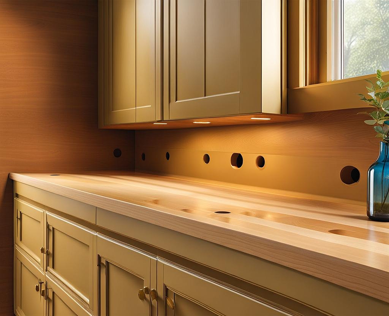 how to fill holes in cabinets