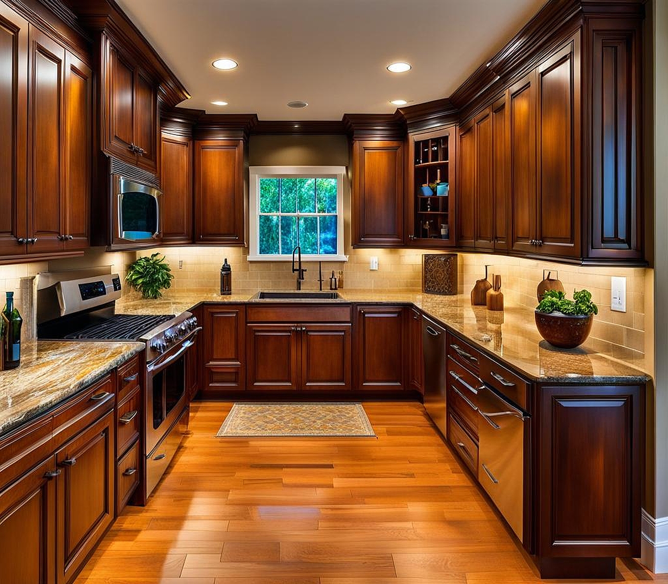 how to stain a kitchen cabinet