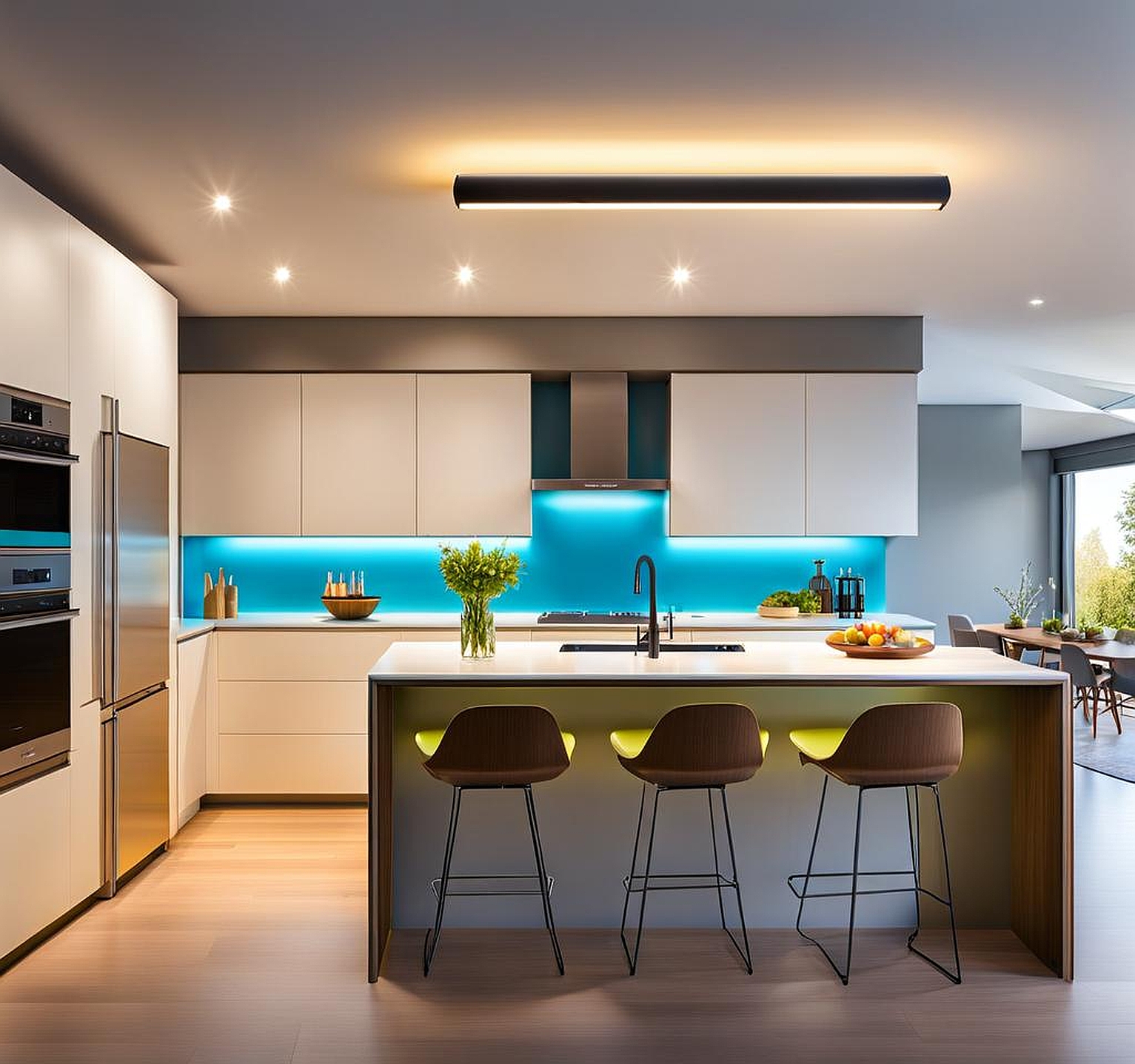 From Fluorescent Flickers to Stylish Kitchen Illumination