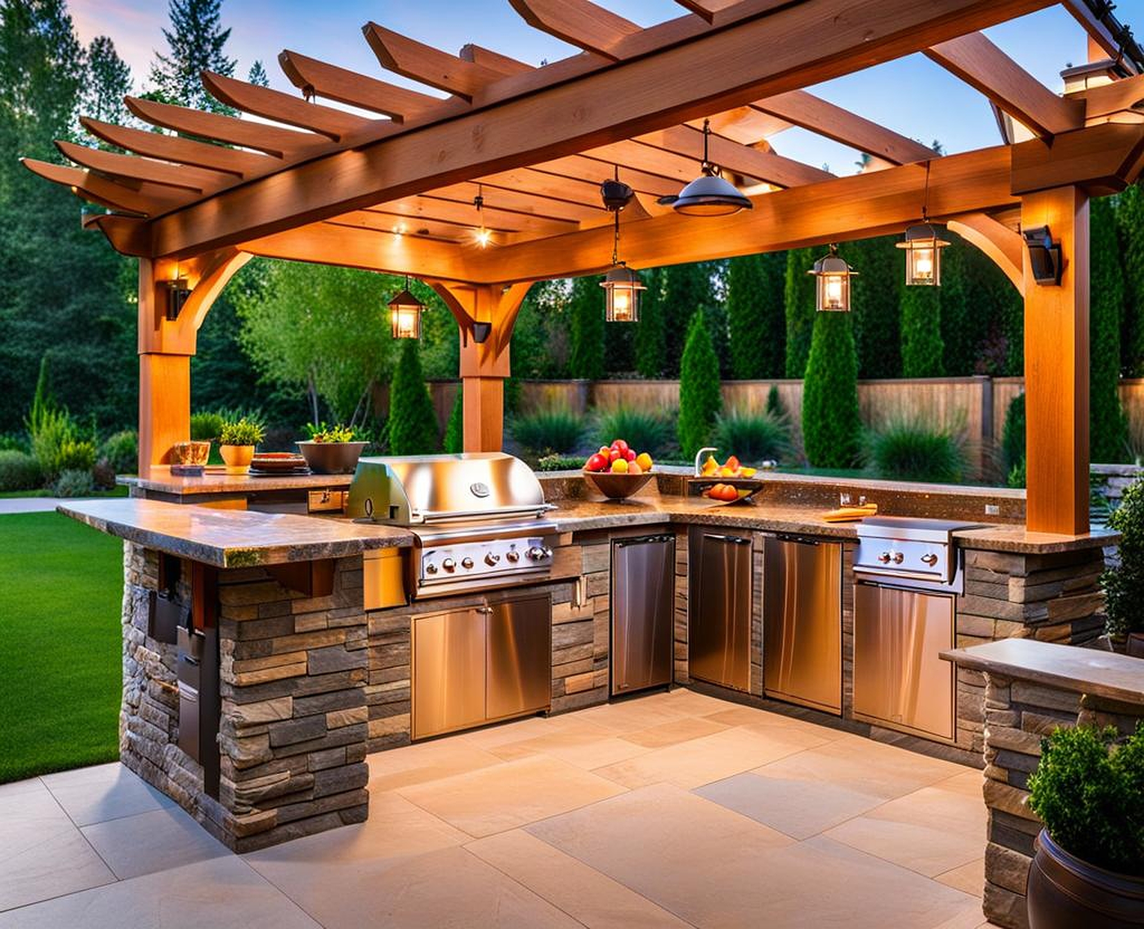 Affordable Covered Outdoor Kitchen Inspirations