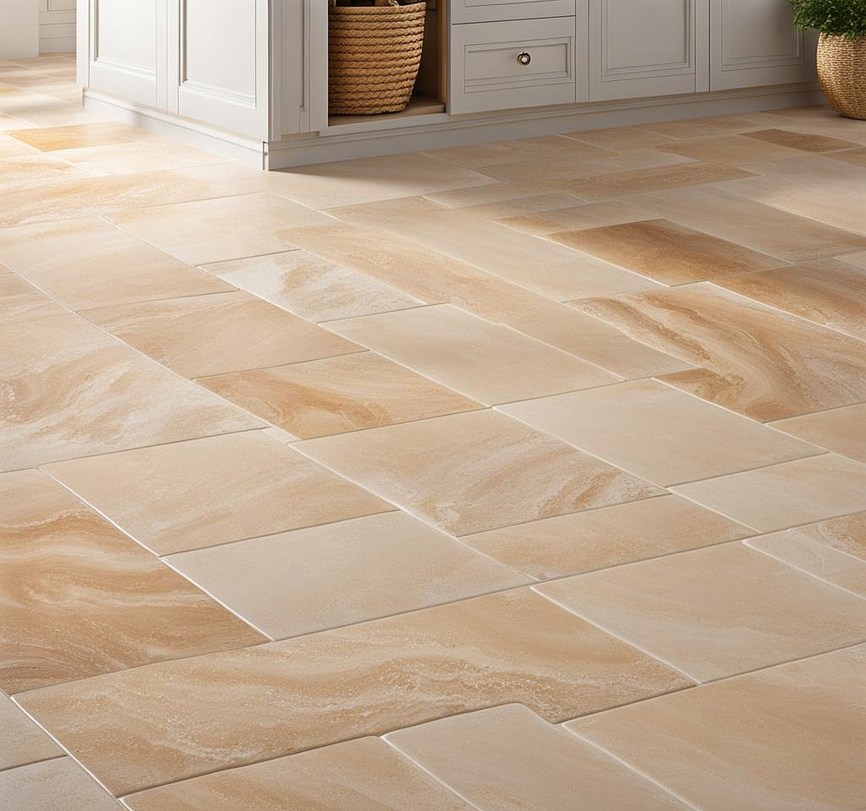 is travertine good for kitchen floors