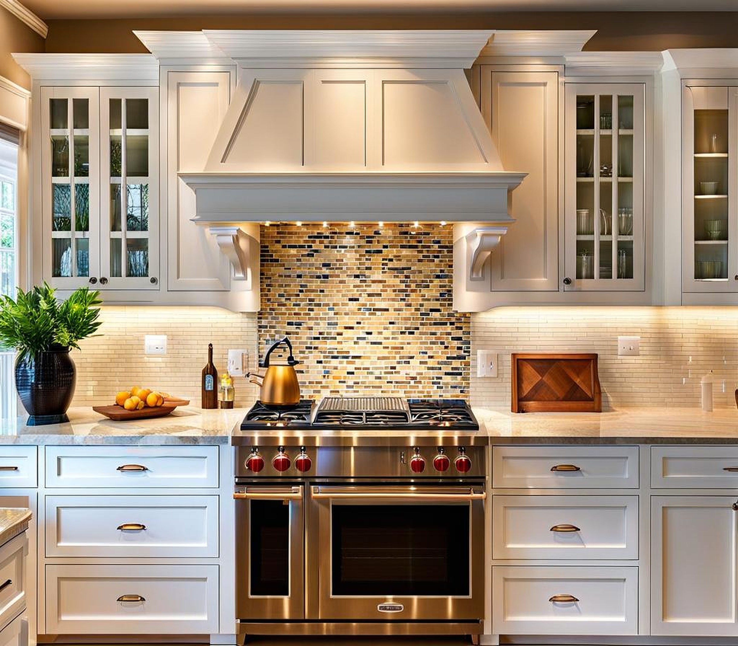 Stunning Kitchen Backsplash Ideas with White Cabinets