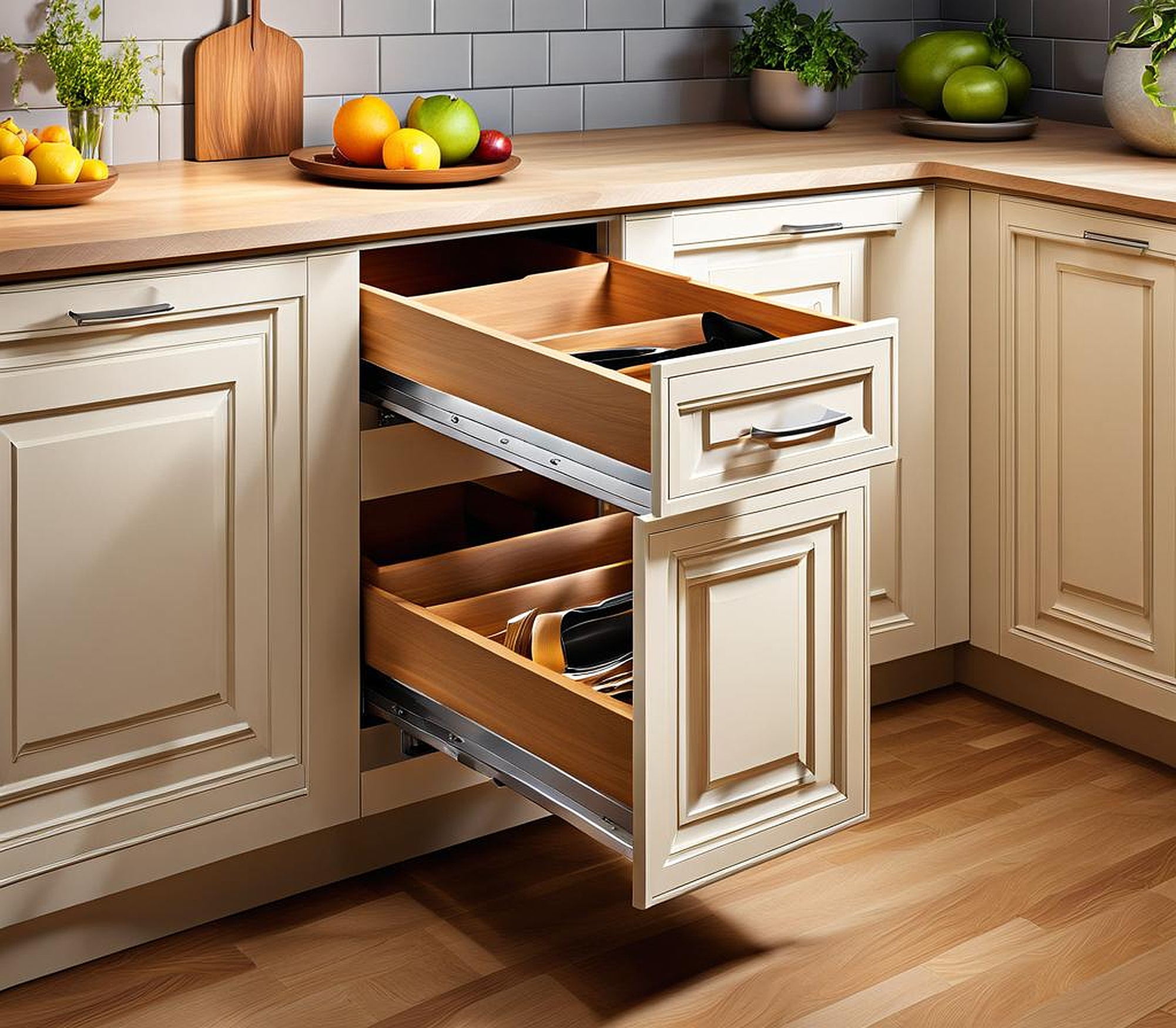 Smart Kitchen Cabinet Insert Drawers for Modern Living