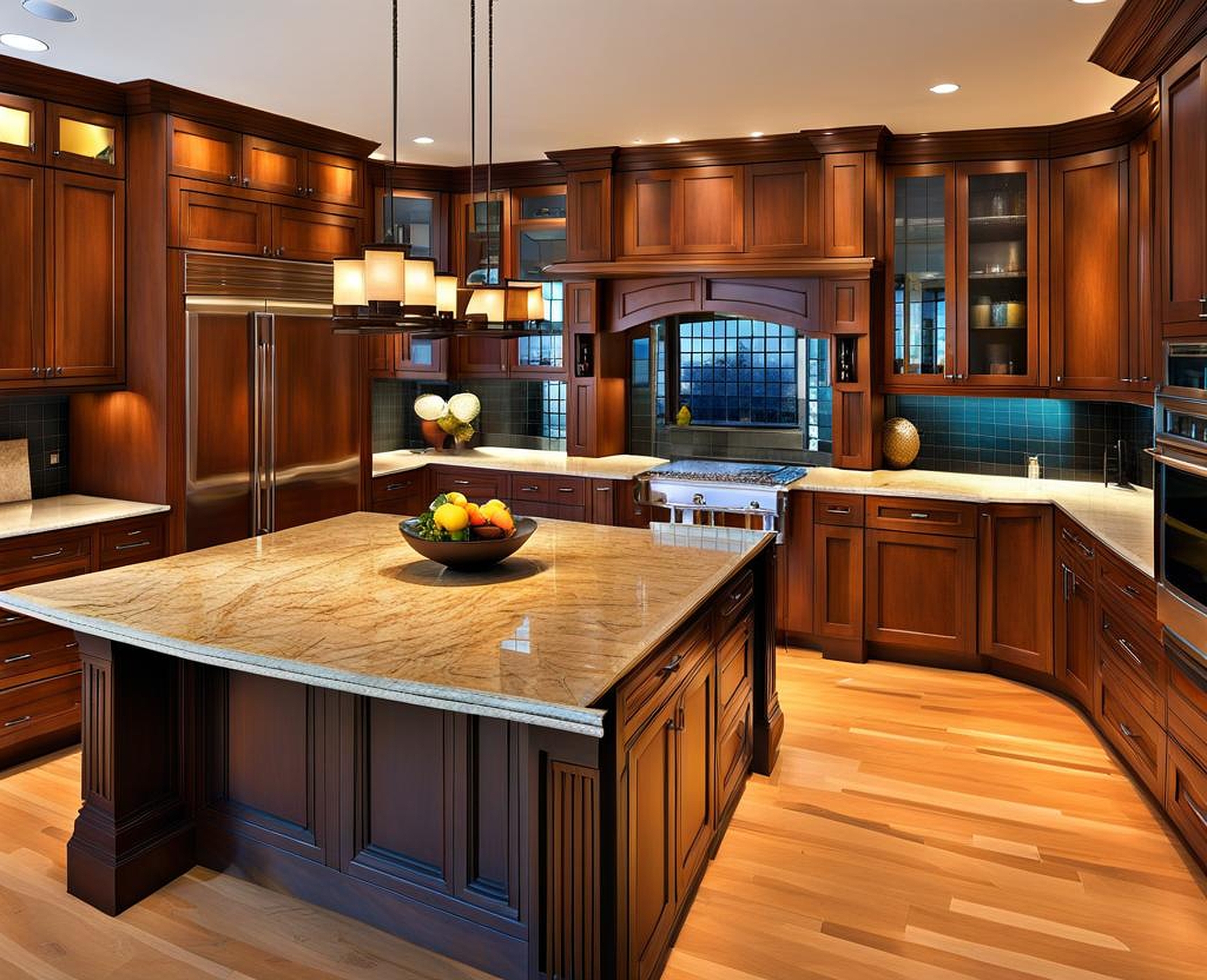 kitchen cabinets with glass fronts