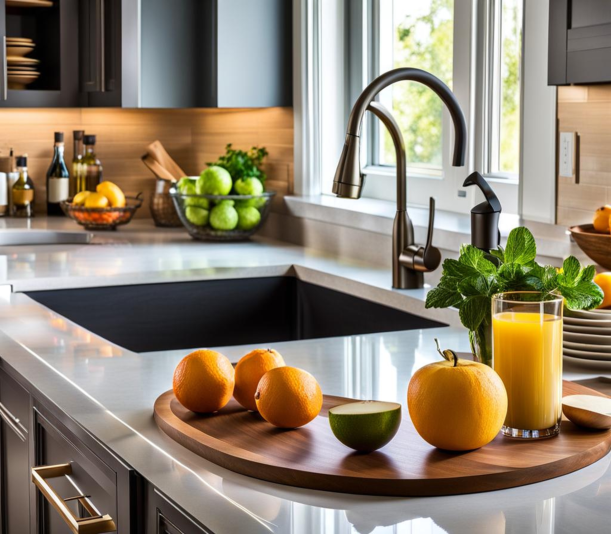 kitchen countertop organizing ideas