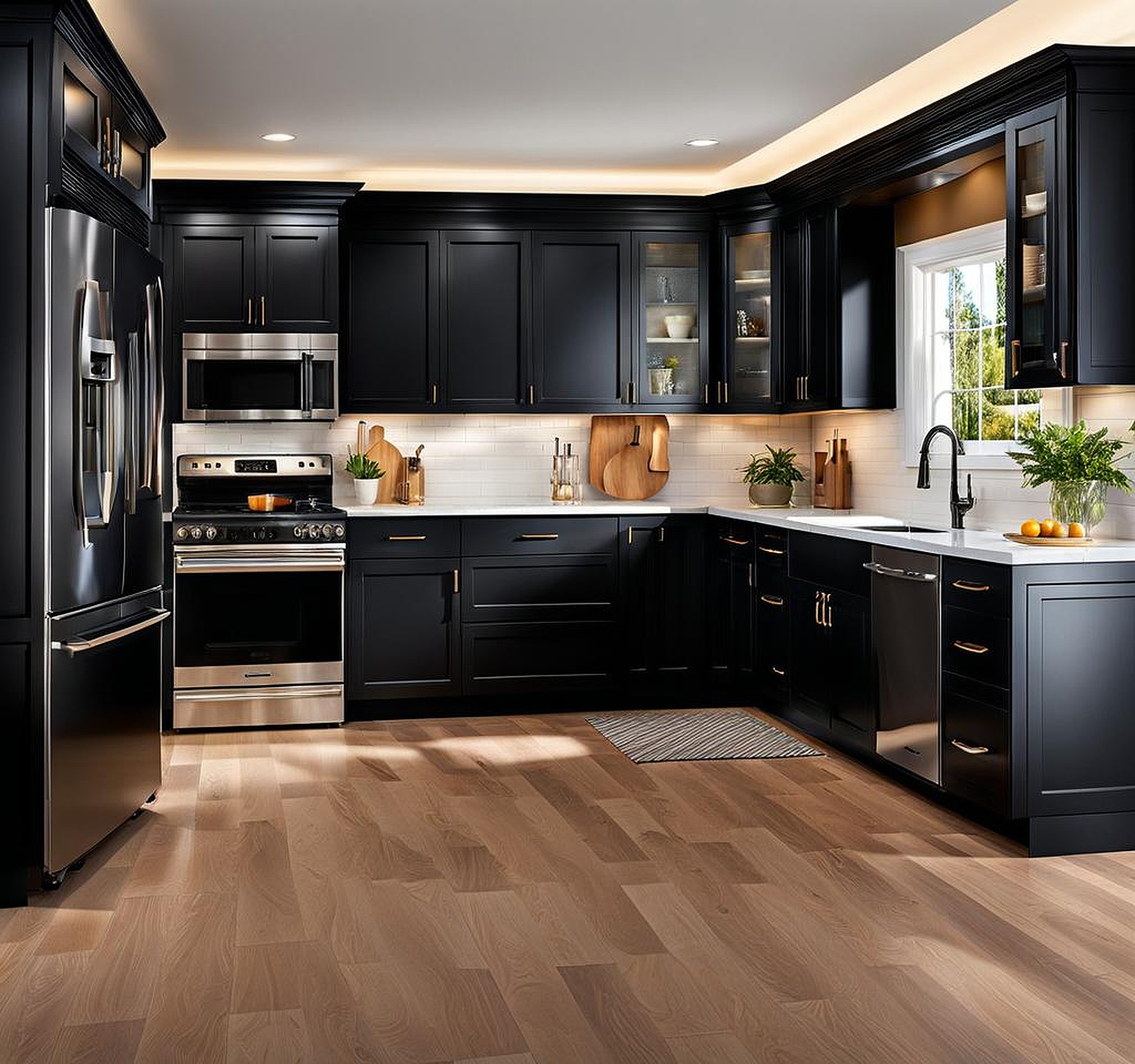 kitchen ideas with black cabinets