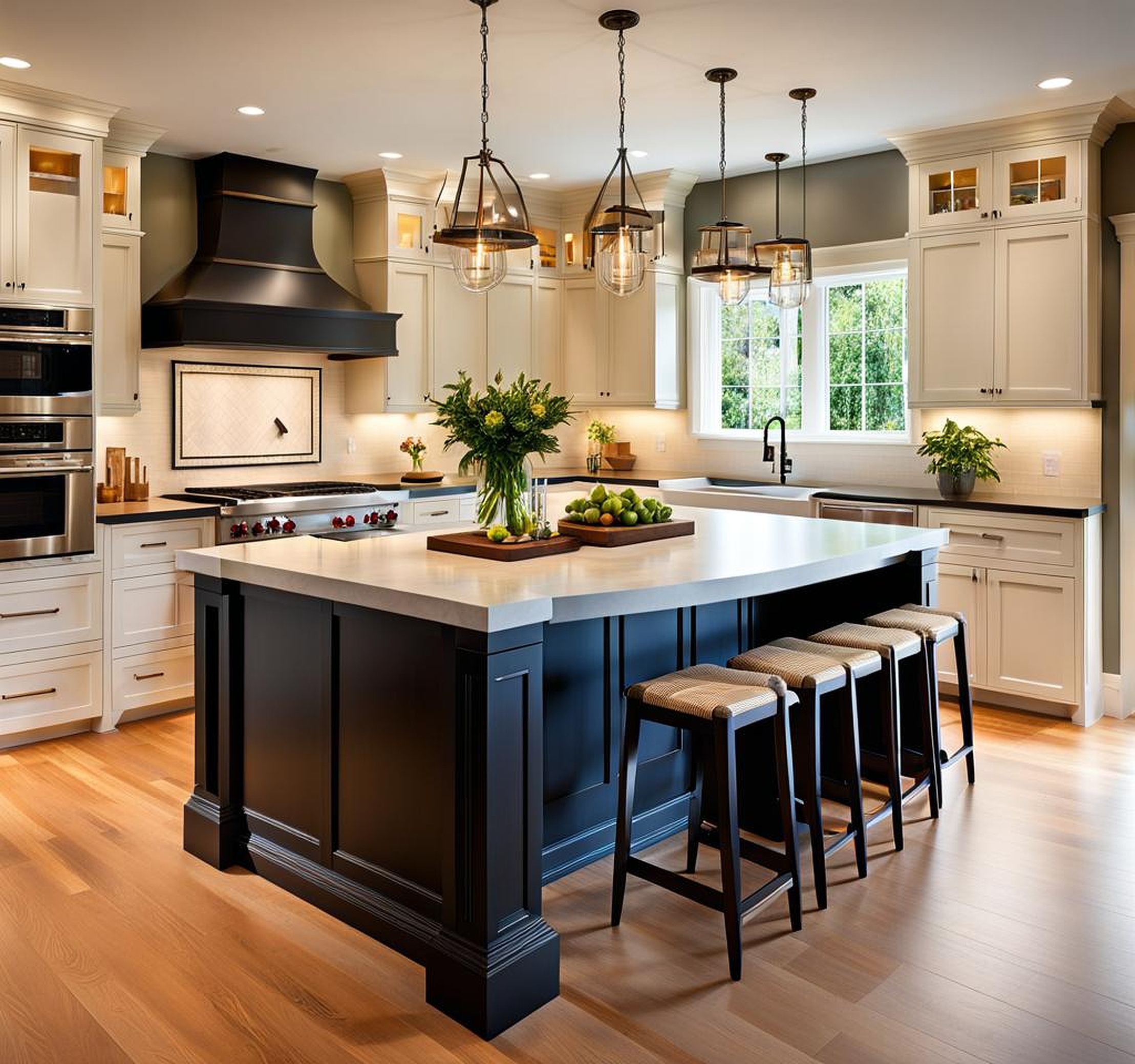 Cozy Kitchen Island Tables with Seating Nooks