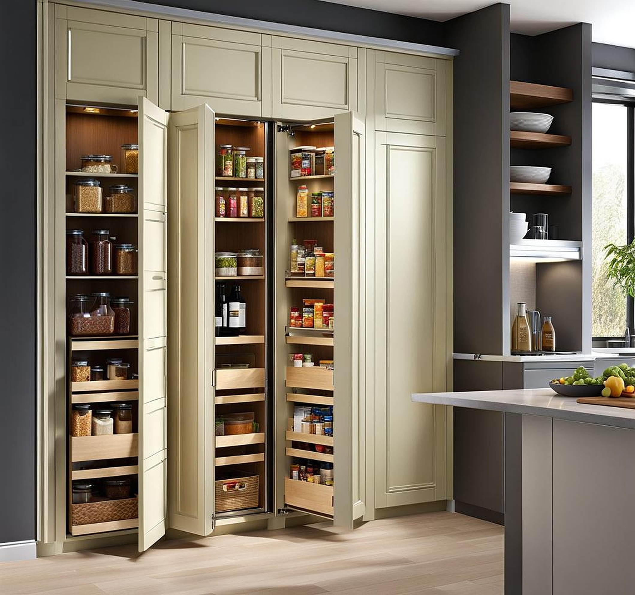 kitchen pantry bifold doors