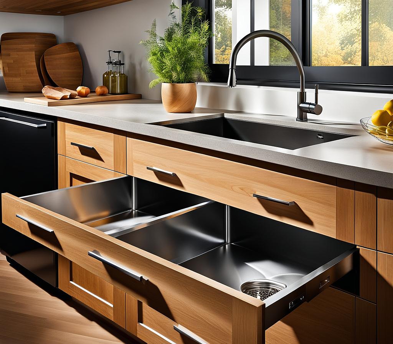 kitchen sink base cabinet with drawers