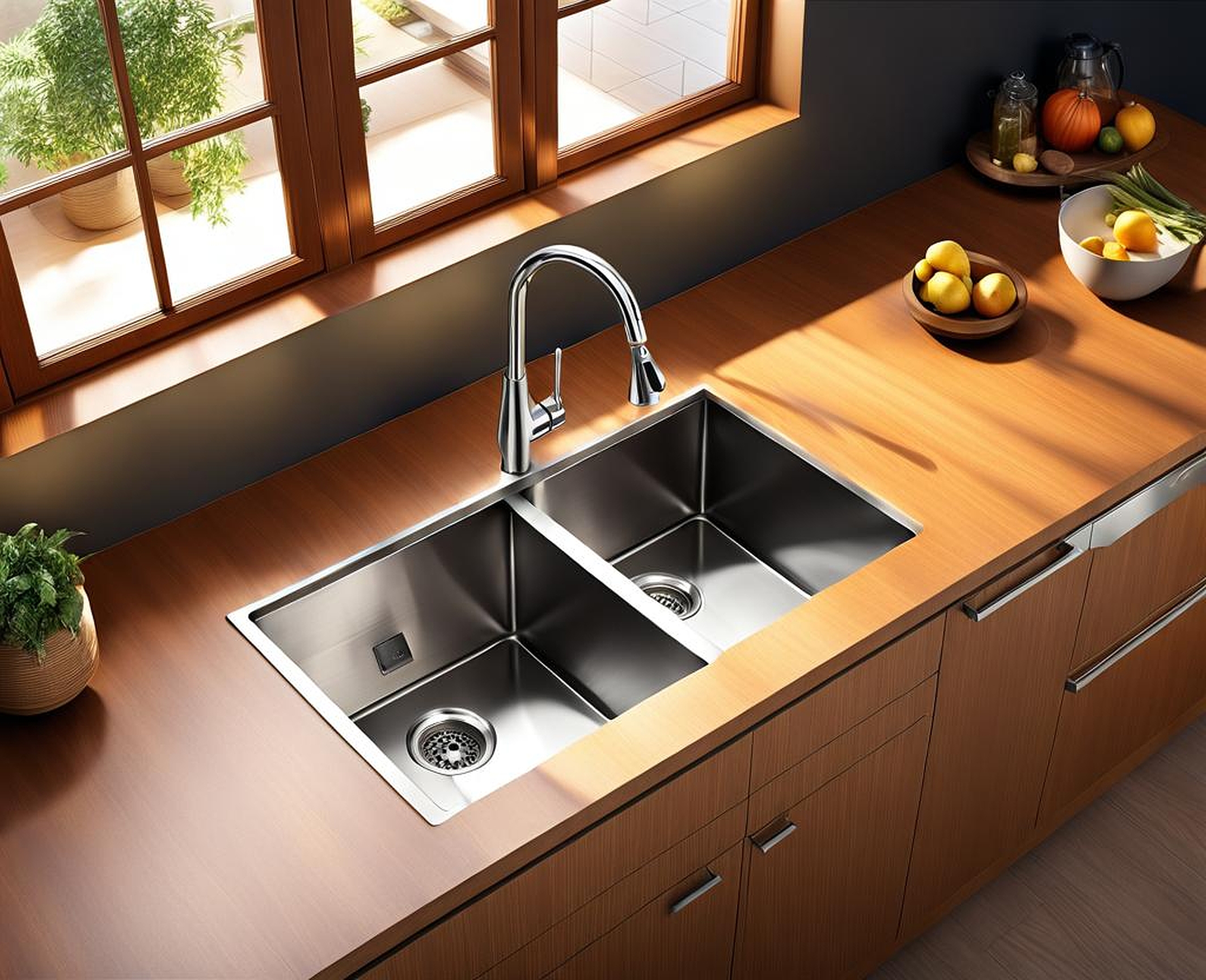 Streamlined Kitchen Sink Without Faucet Holes Solutions