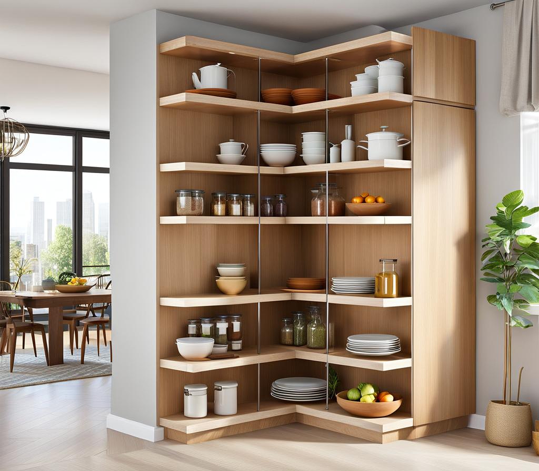 Organize with Kitchen Stand Alone Shelves