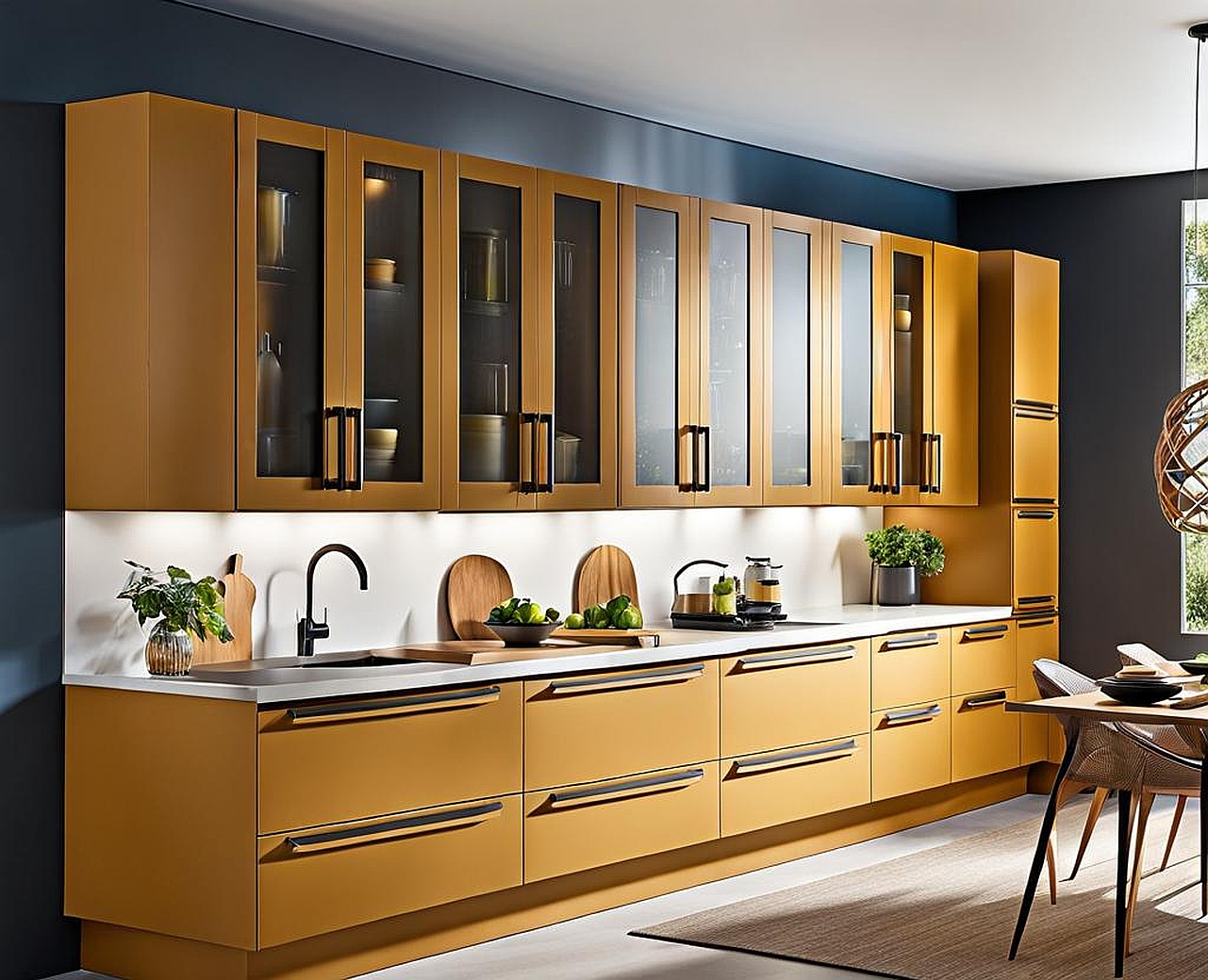 kitchen wall storage cabinets with doors