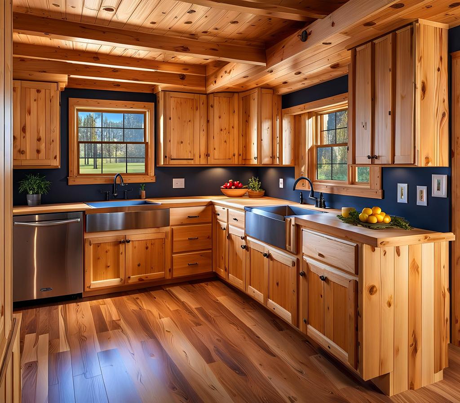 Knotty Pine Kitchen Makeover Bliss