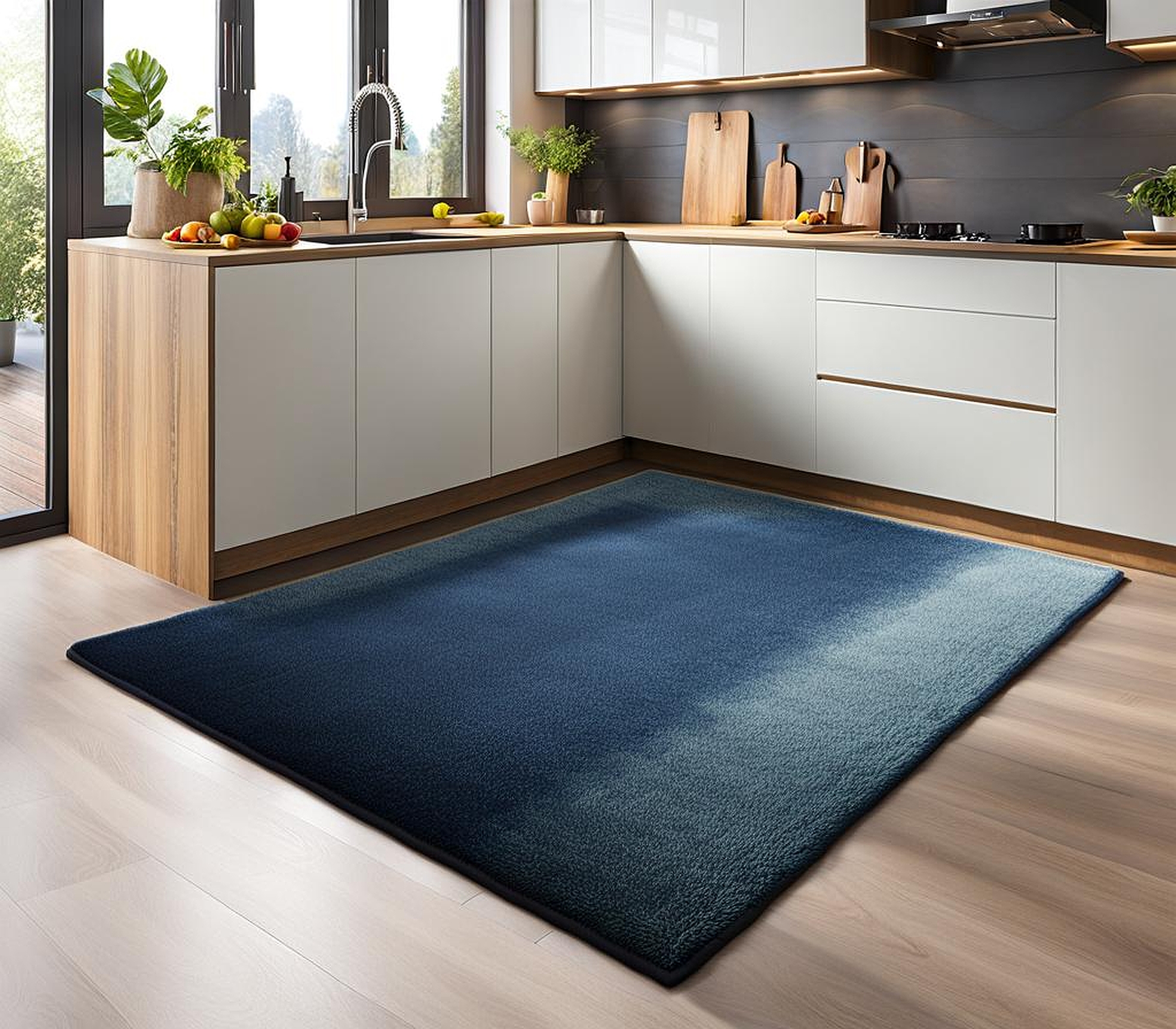 l shaped rugs for kitchen