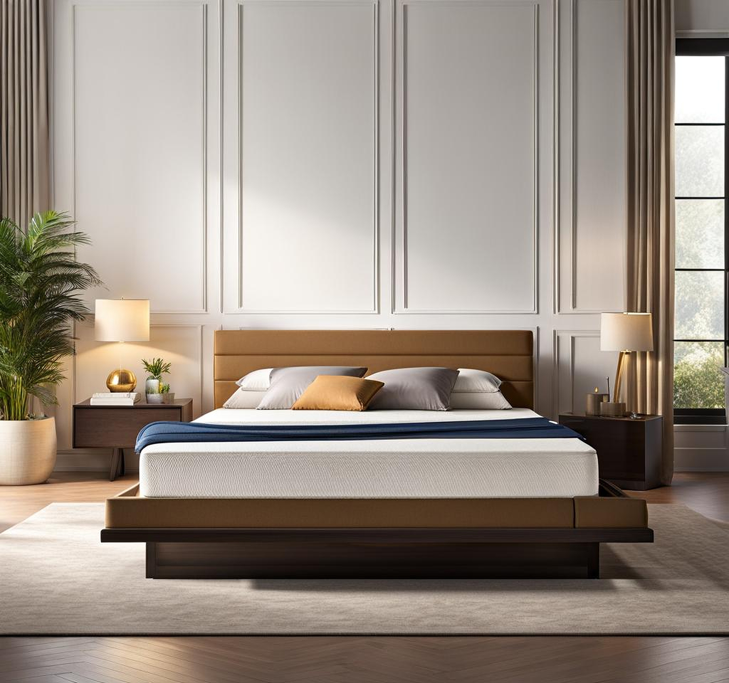 memory foam mattress platform bed