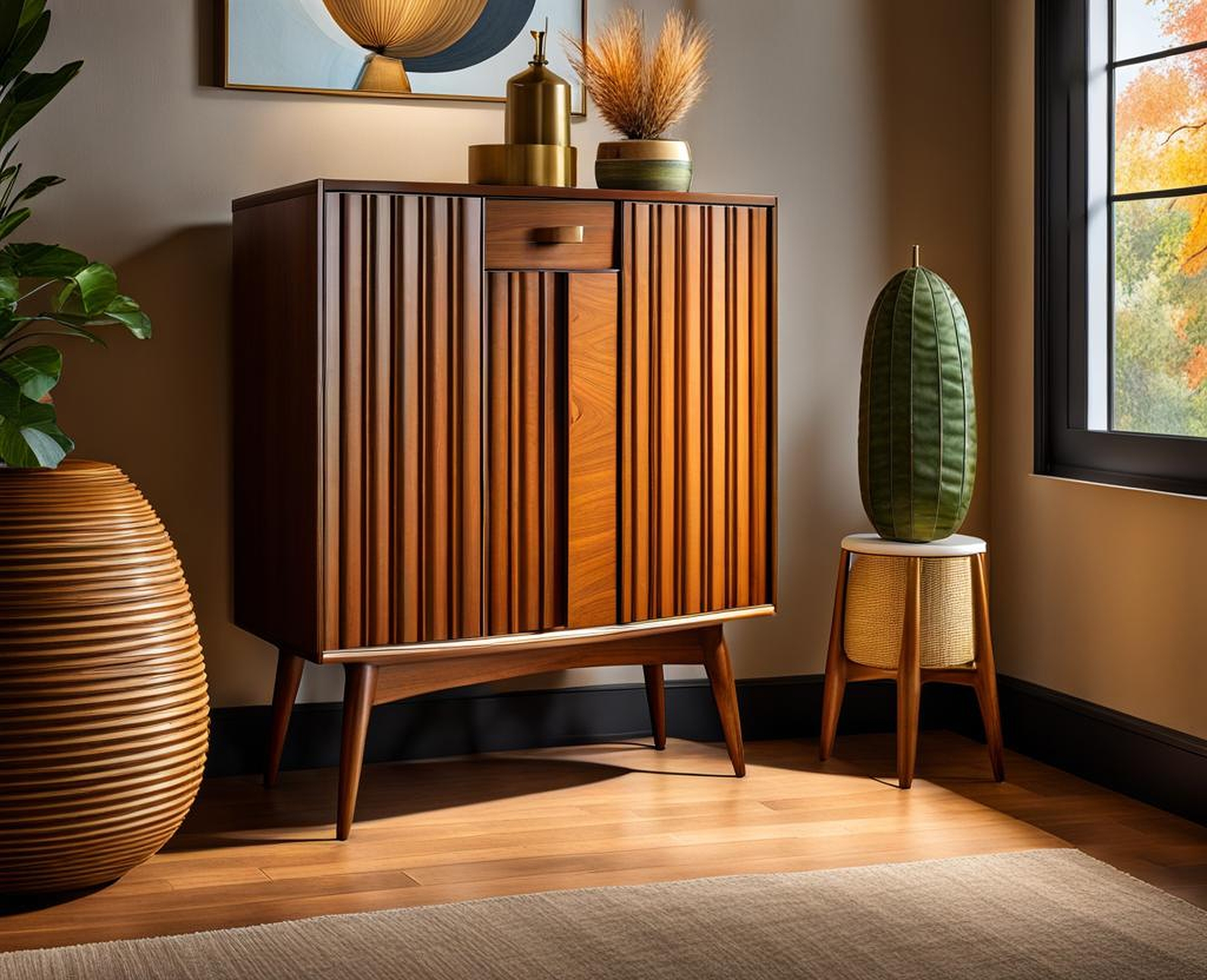 Timeless Mid Century Acorn Cabinet Allure