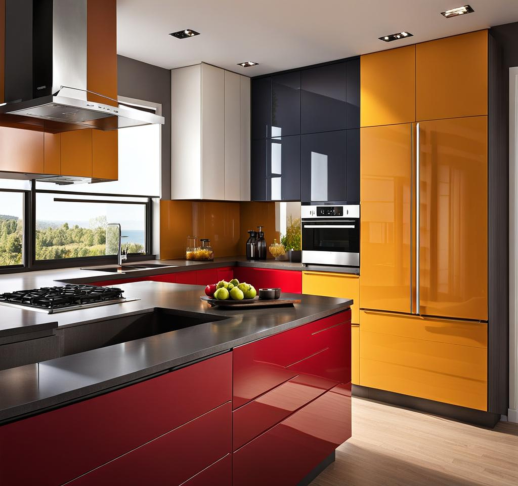 modern kitchen cabinets colors