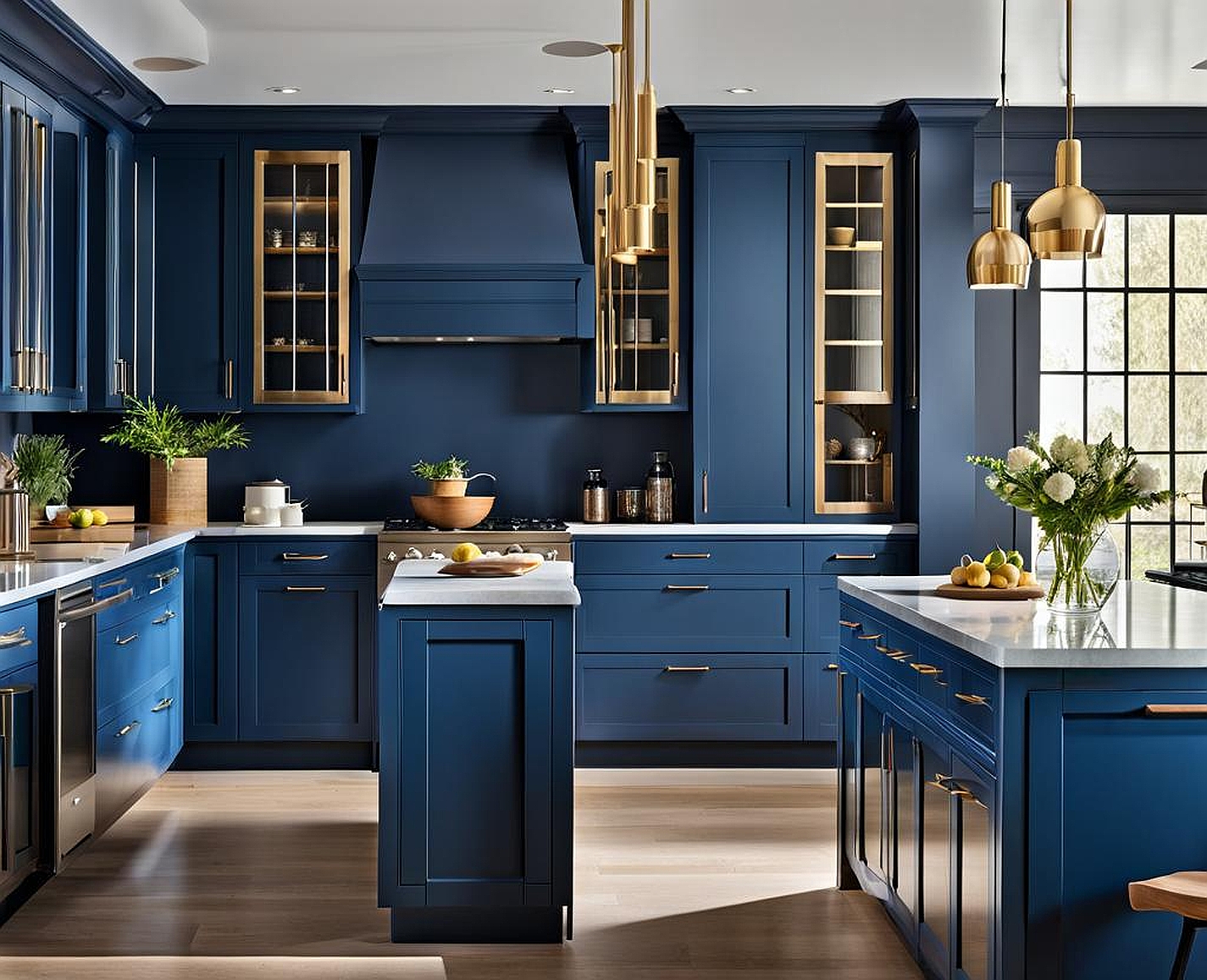 Trendy Blue Kitchen Cabinet Color Ideas