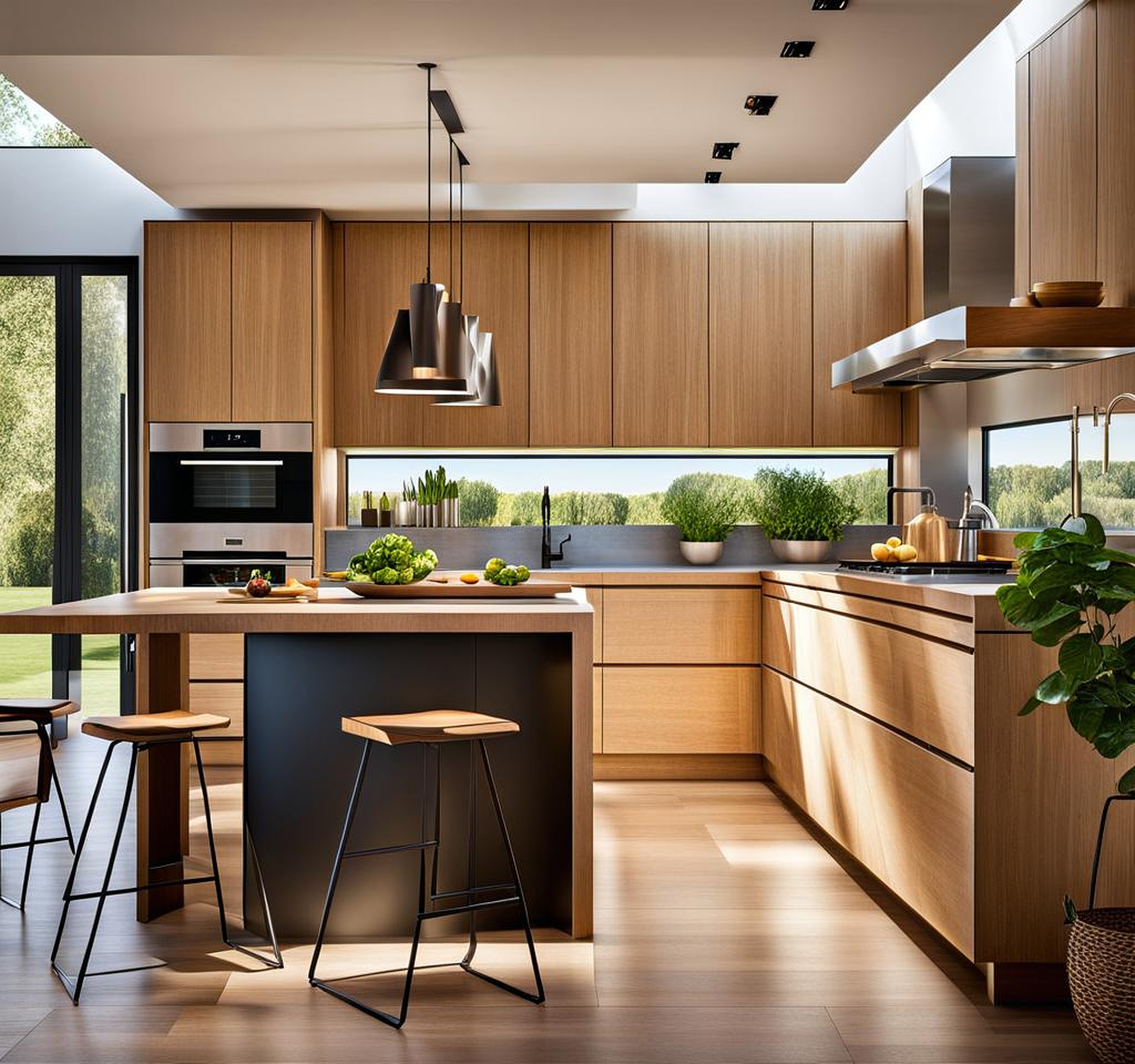 natural organic modern kitchen