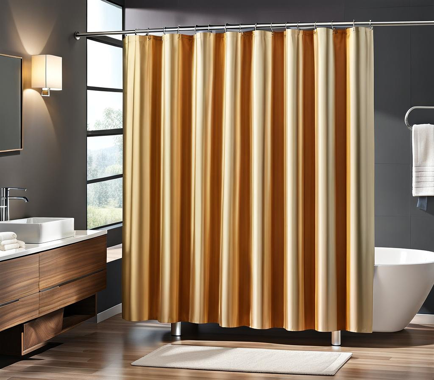 Conquer Bathroom Design with the Ideal Normal Size of Shower Curtain