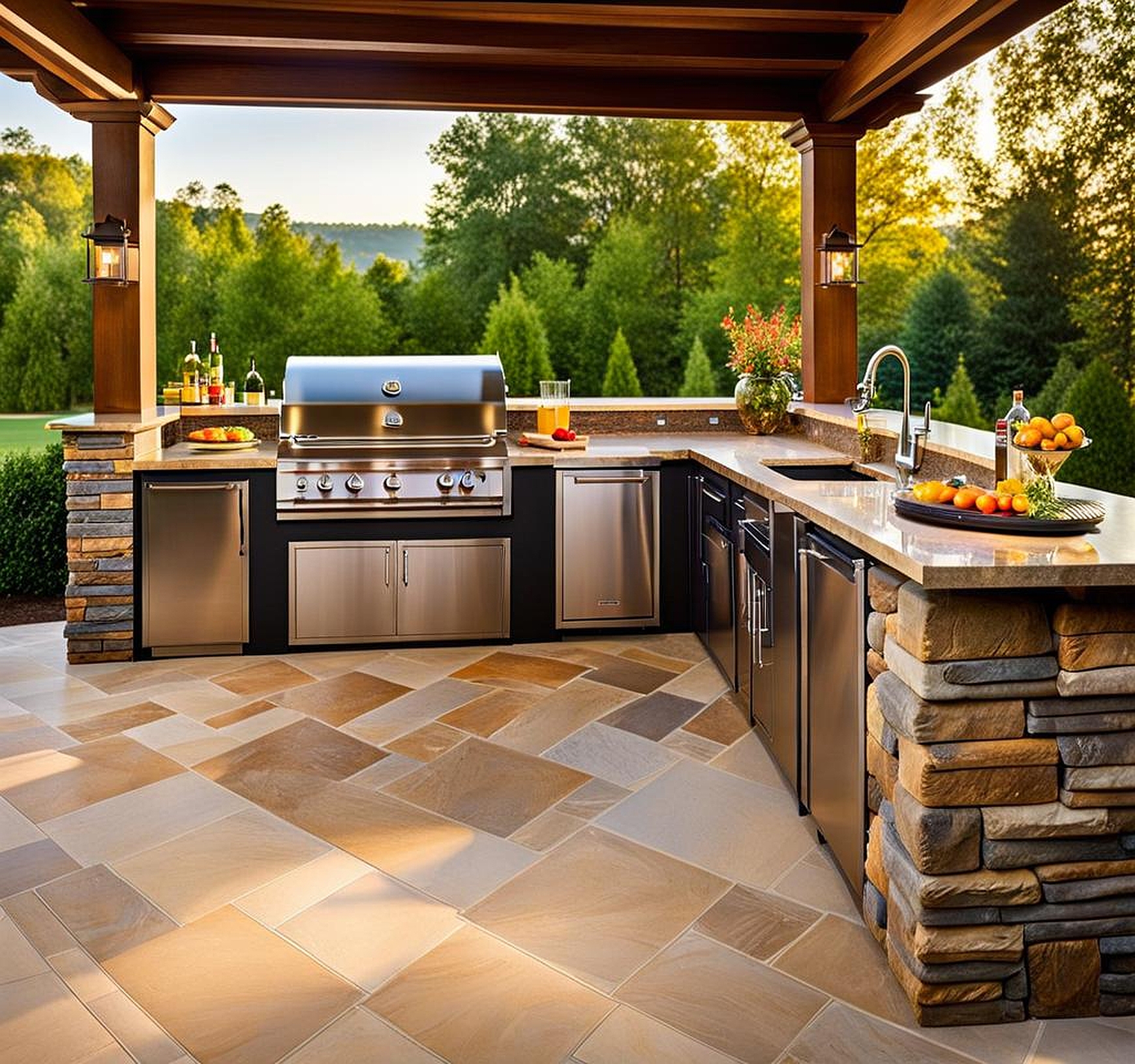 outdoor kitchen ideas cheap