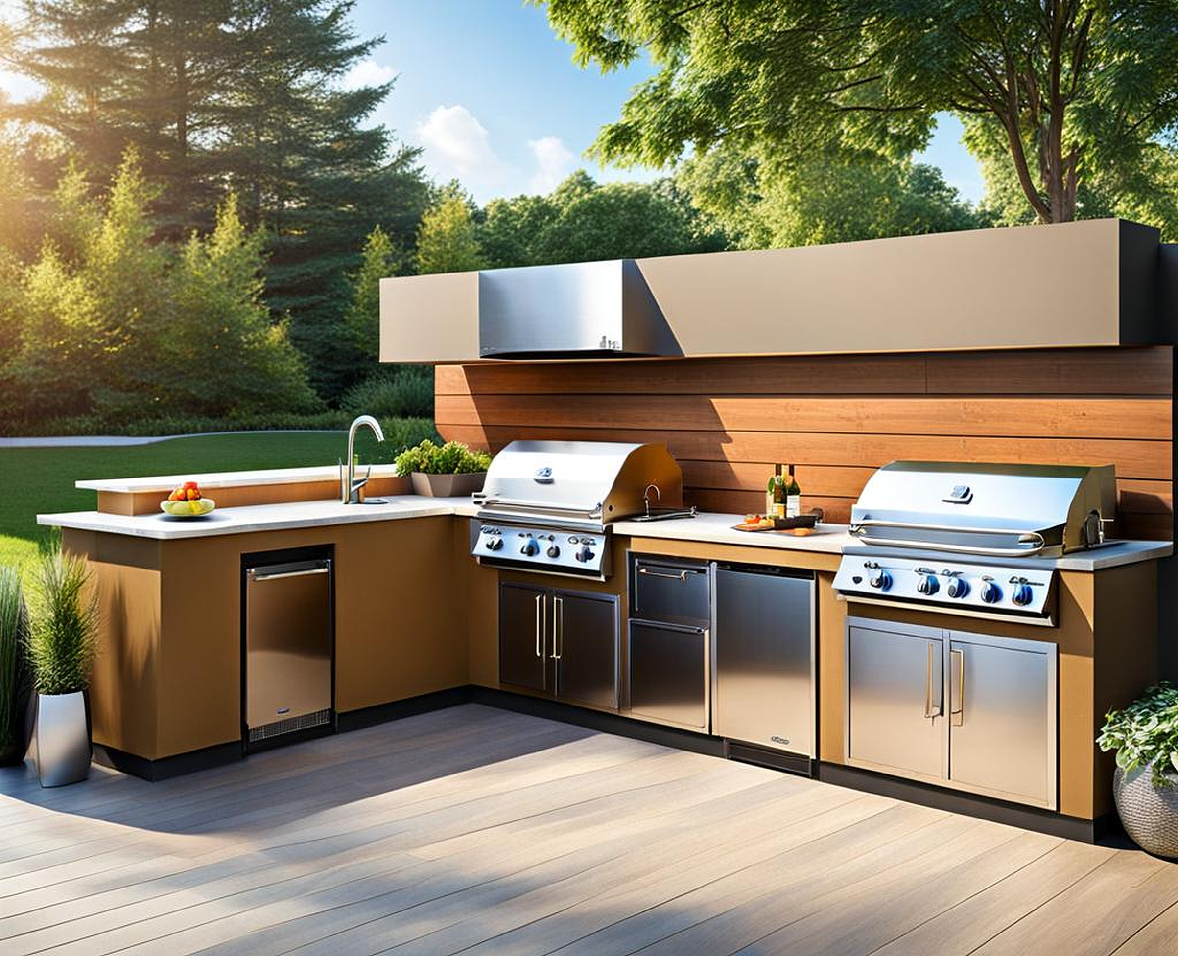 outdoor kitchens on a budget