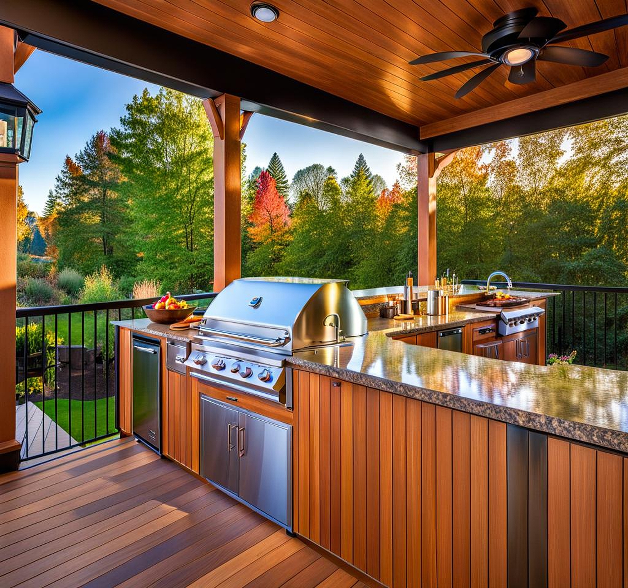 outdoor kitchens on decks