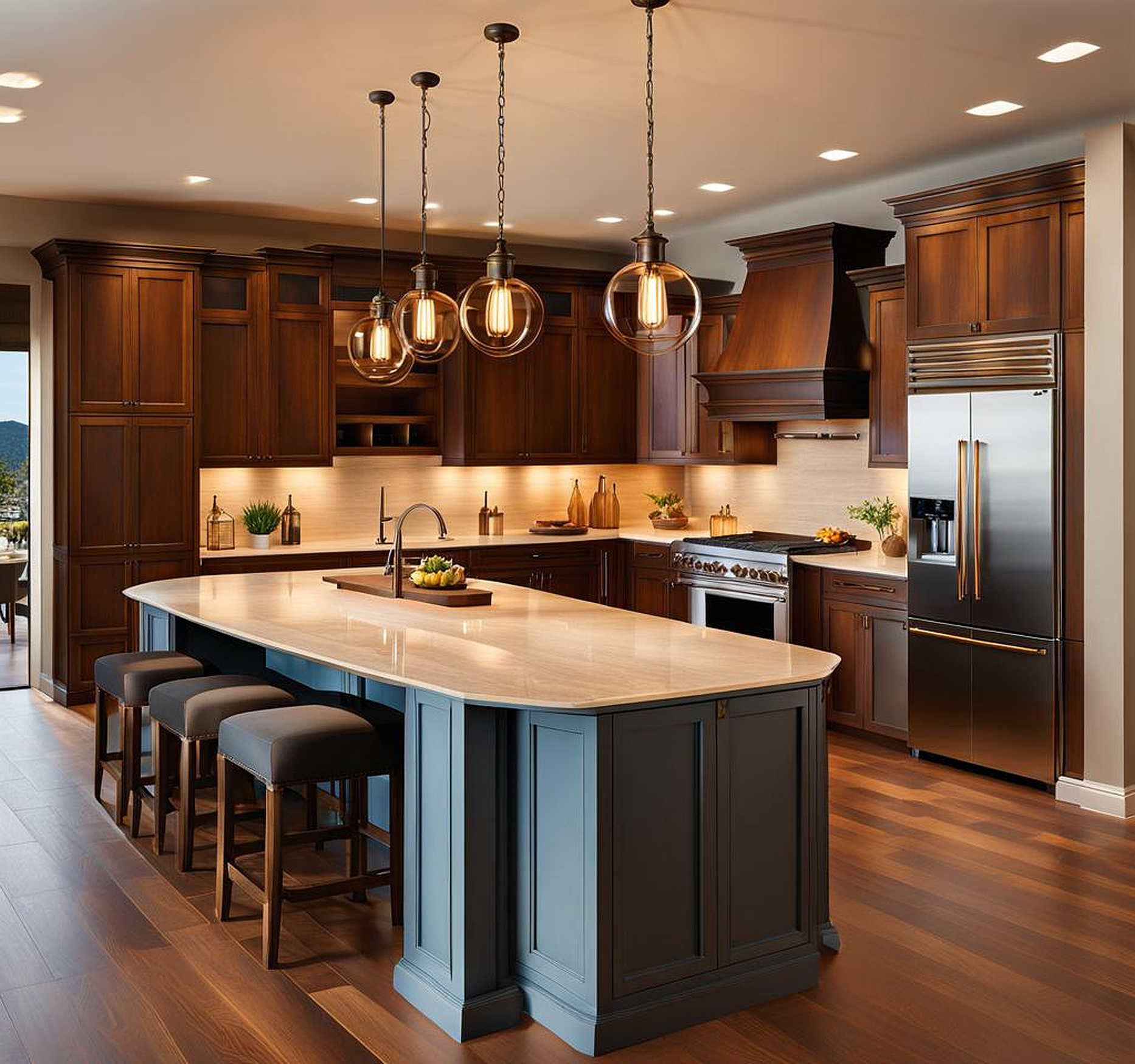 Designer Oversized Kitchen Pendant Lights for Luxurious Spaces