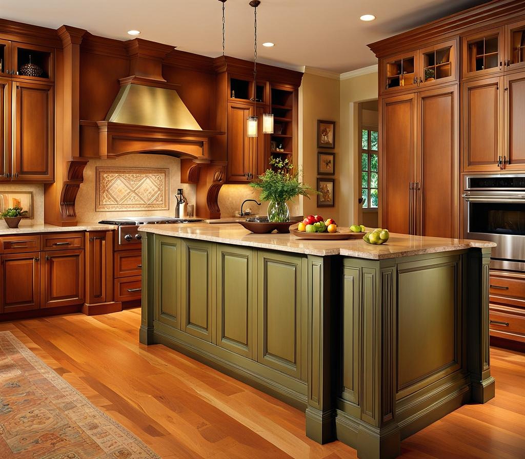 Cultivate Kitchen Charm with Painted Cabinet Artistry