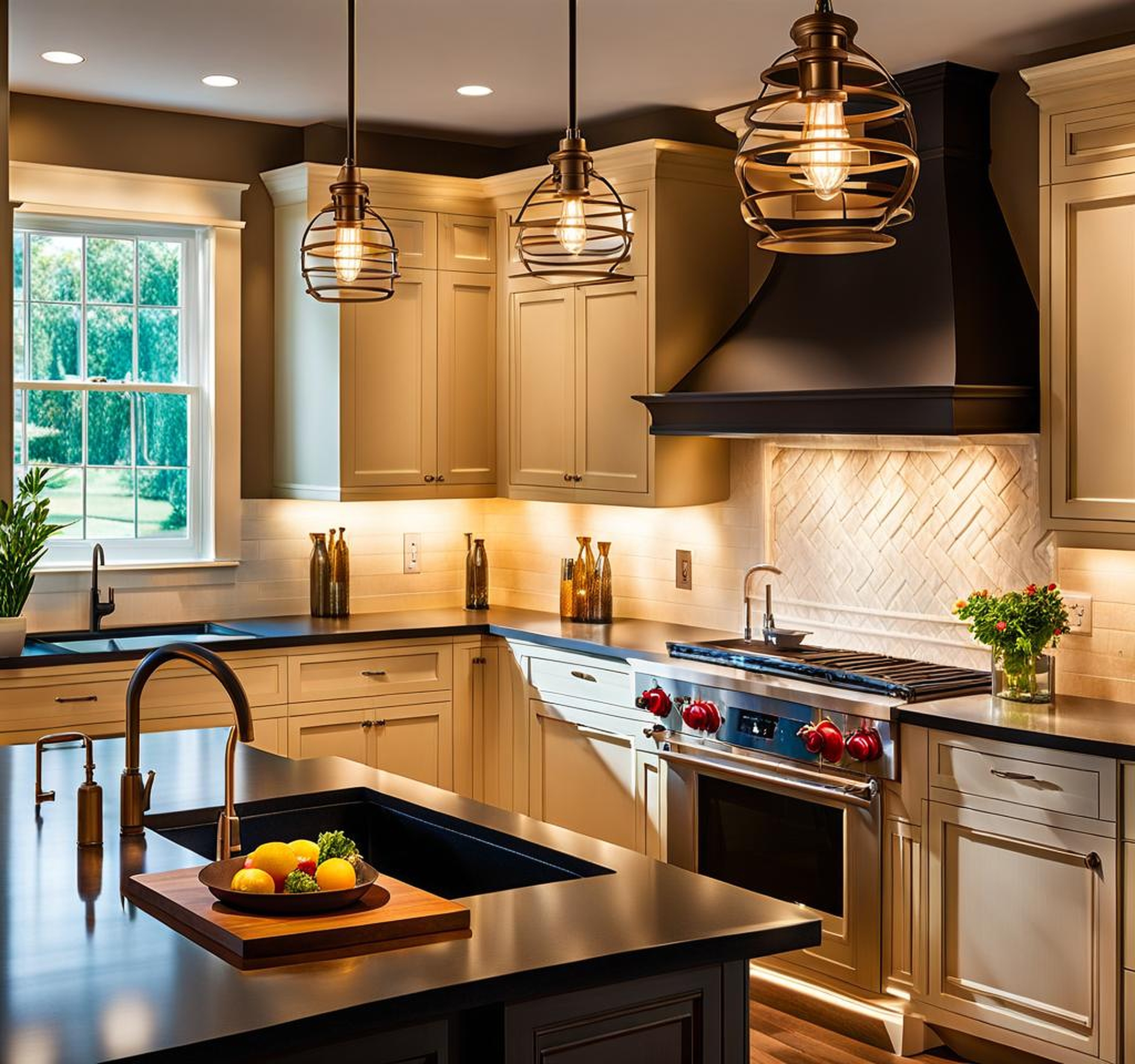 pendant light over kitchen sink