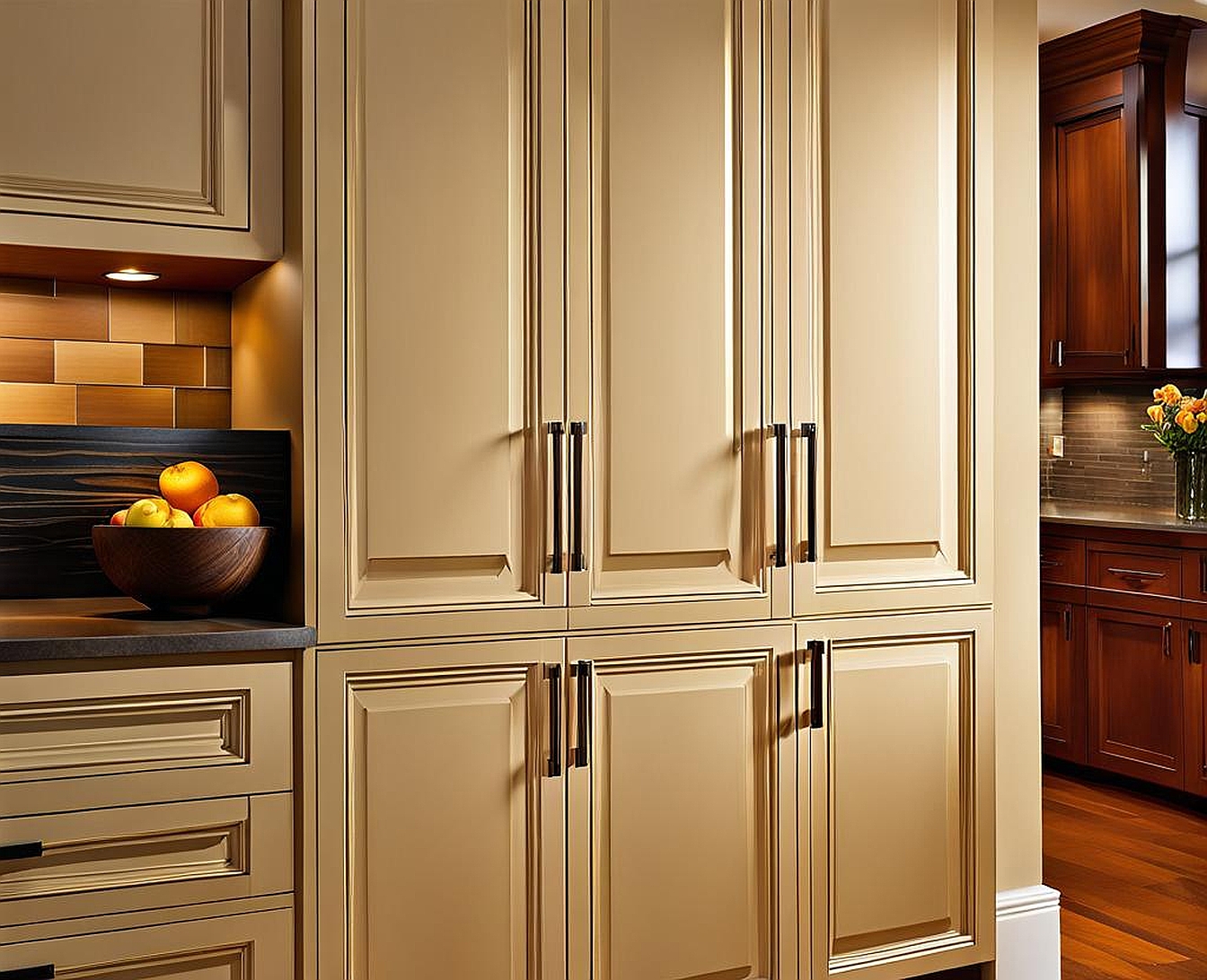 placement of cabinet door handles