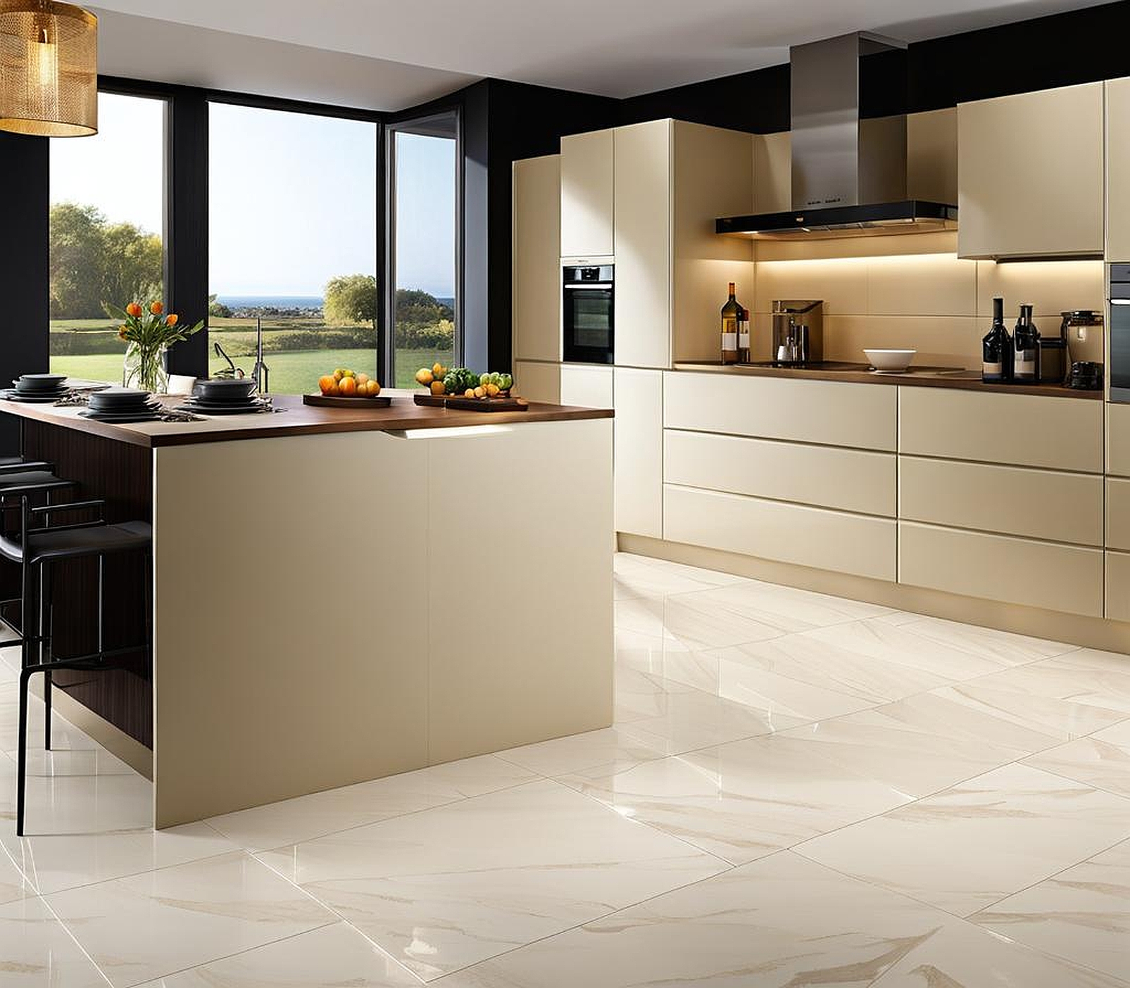 porcelain kitchen floor ideas