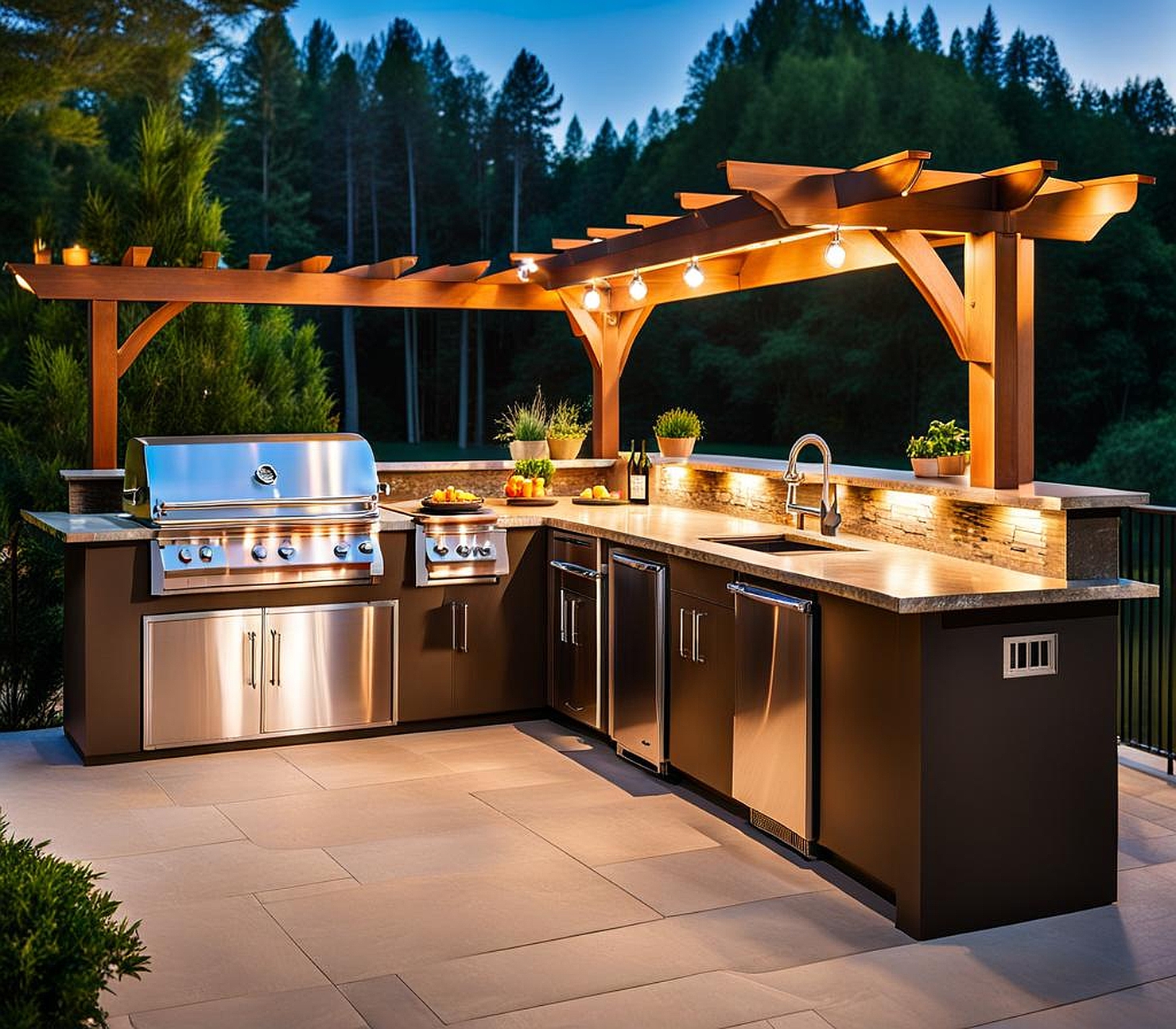 prefab outdoor kitchen kits