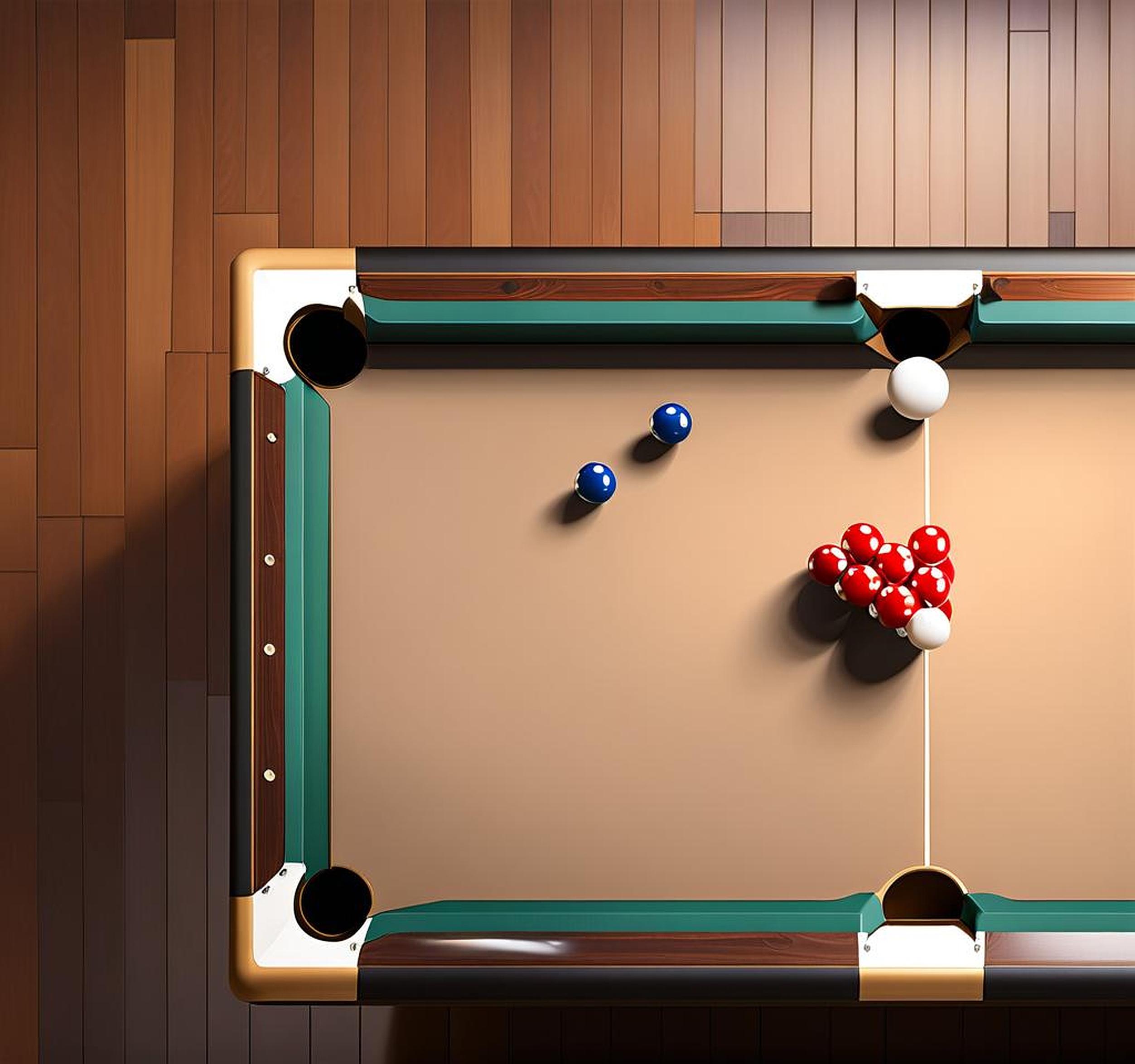 regulation pool table dimensions