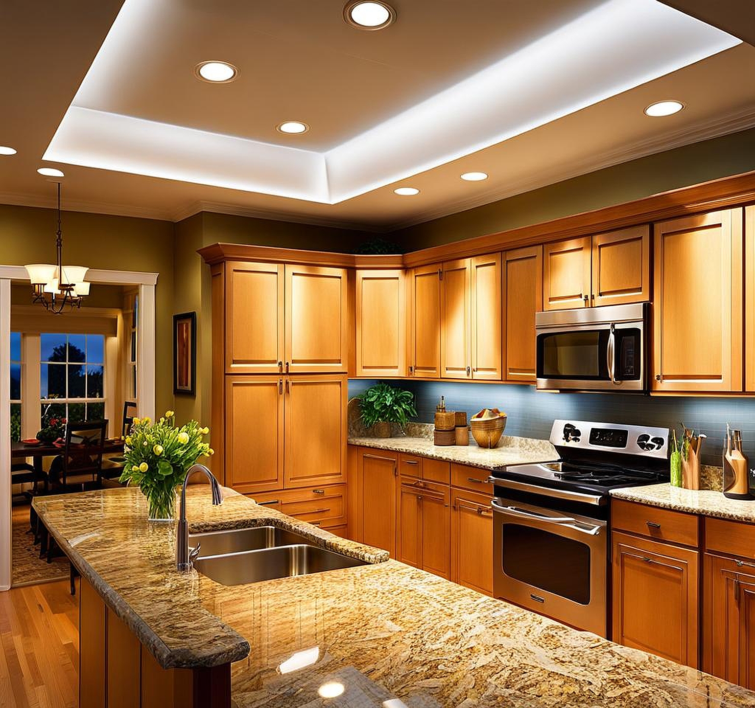 Stylish Solution for Kitchen Fluorescent Light Replacement