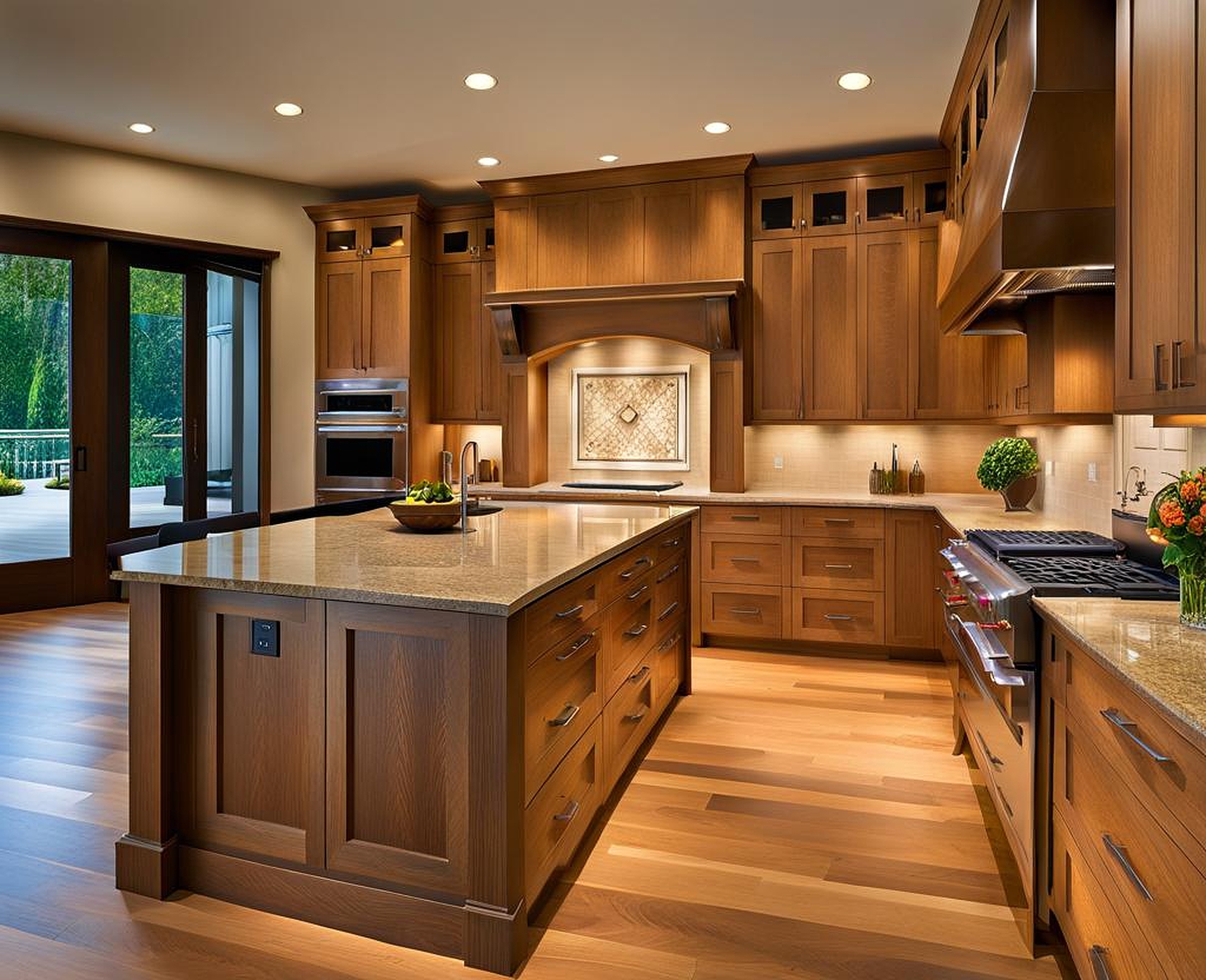 rift sawn oak kitchen cabinets