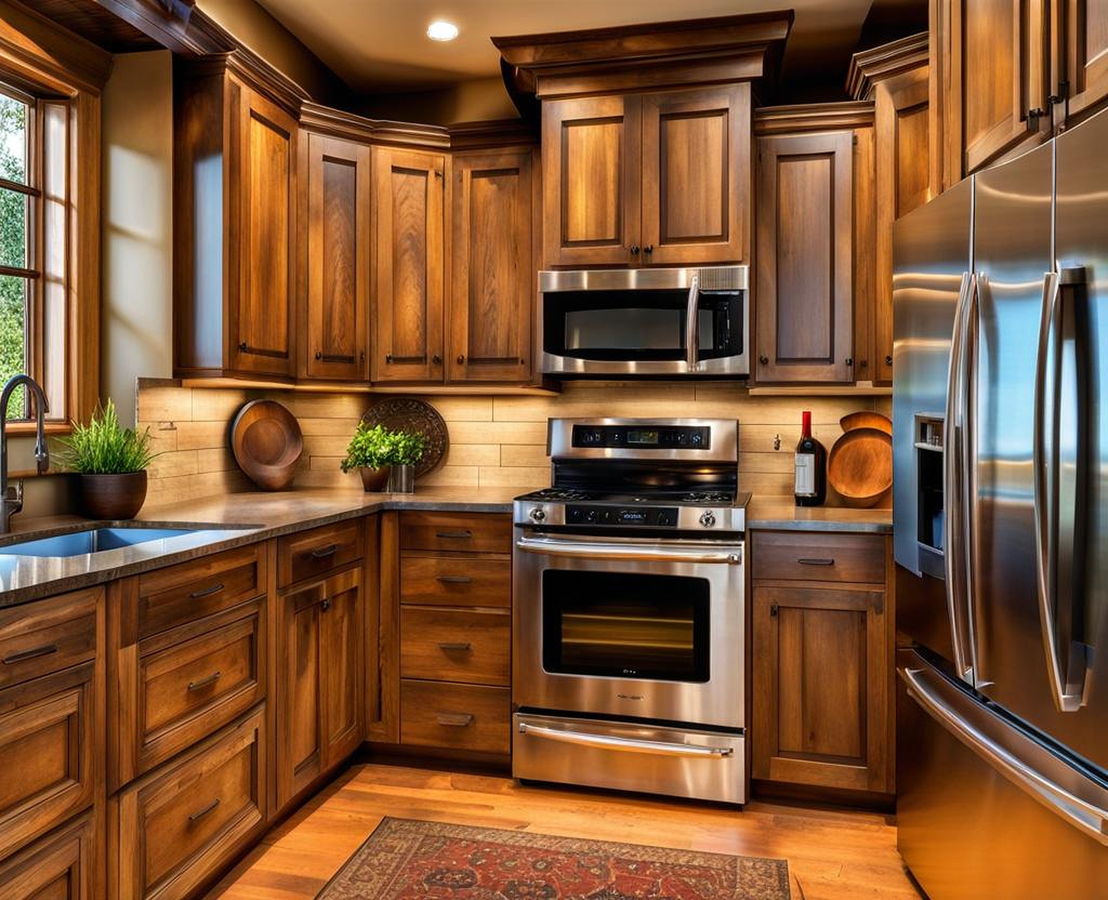 rustic looking kitchen cabinets