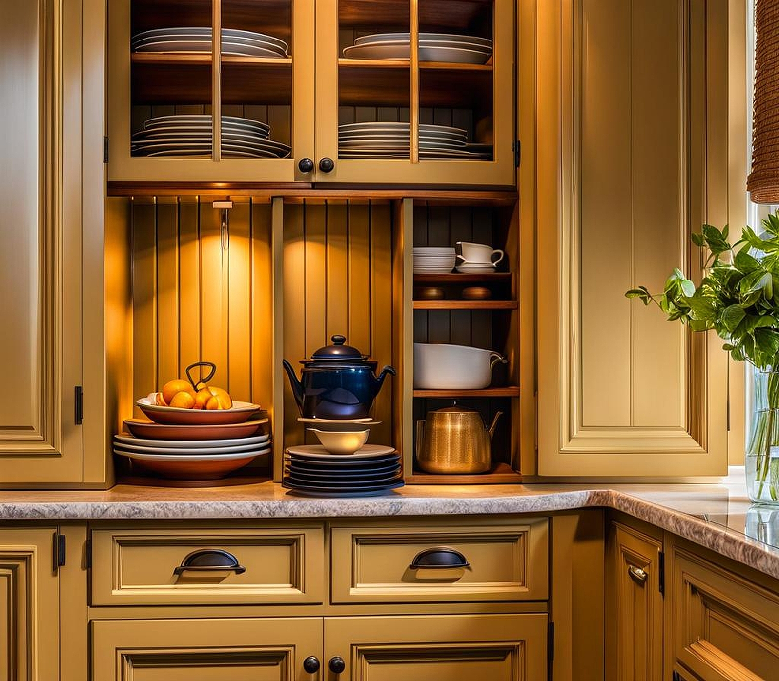 Petite Kitchen Hutch Ideas with Serious Style