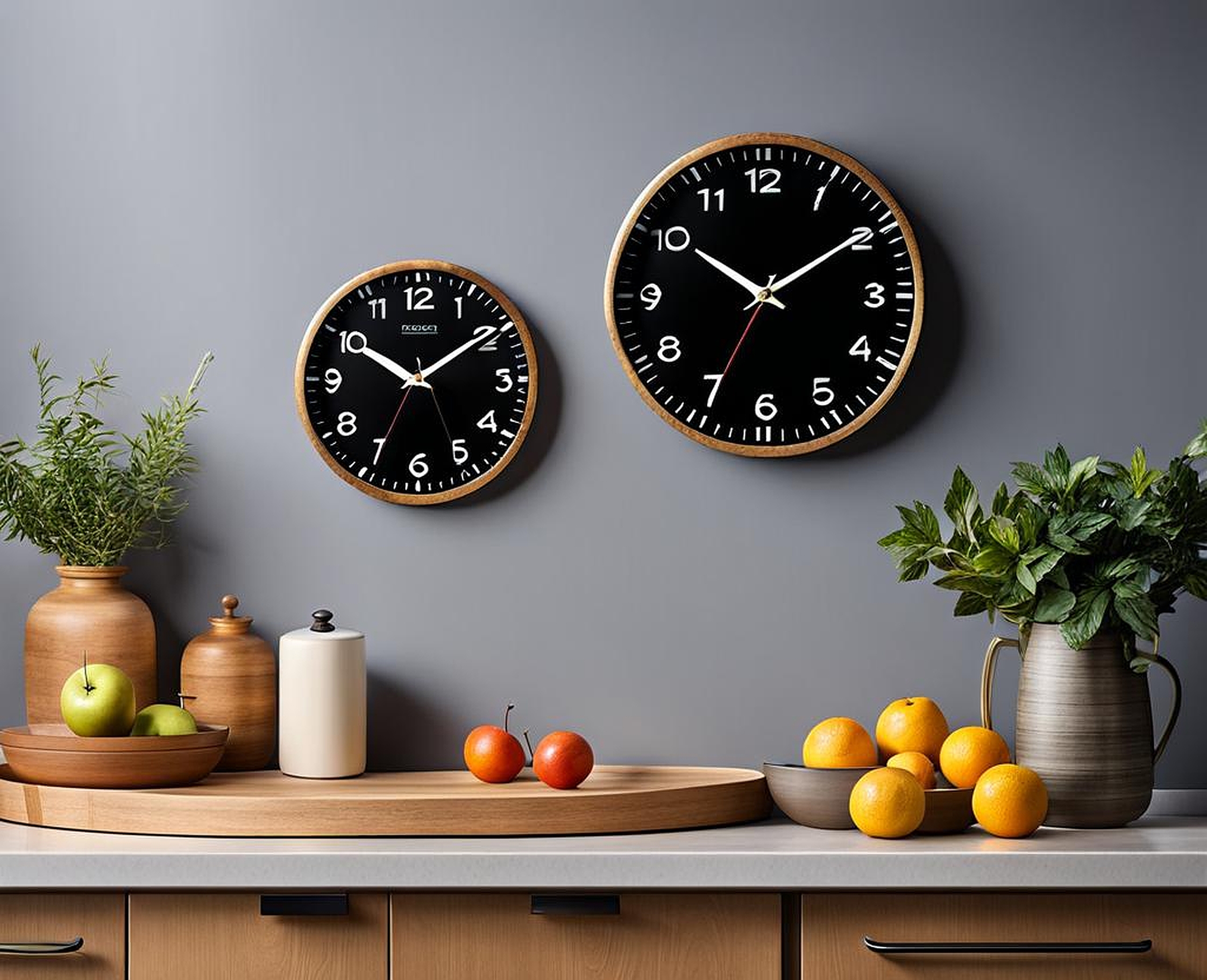 small wall clocks for kitchen