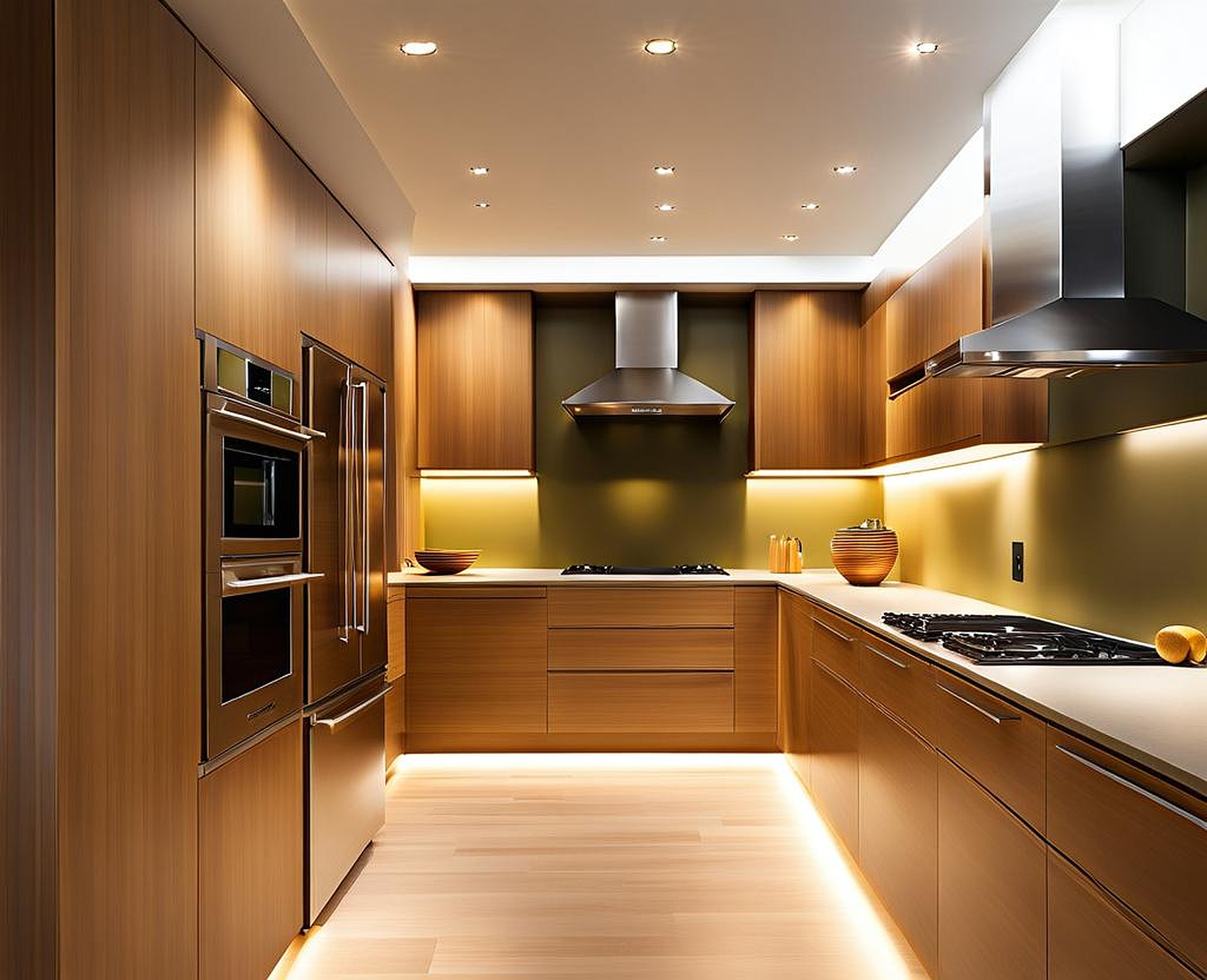 Illuminating Recessed Lights Spacing Kitchen Design