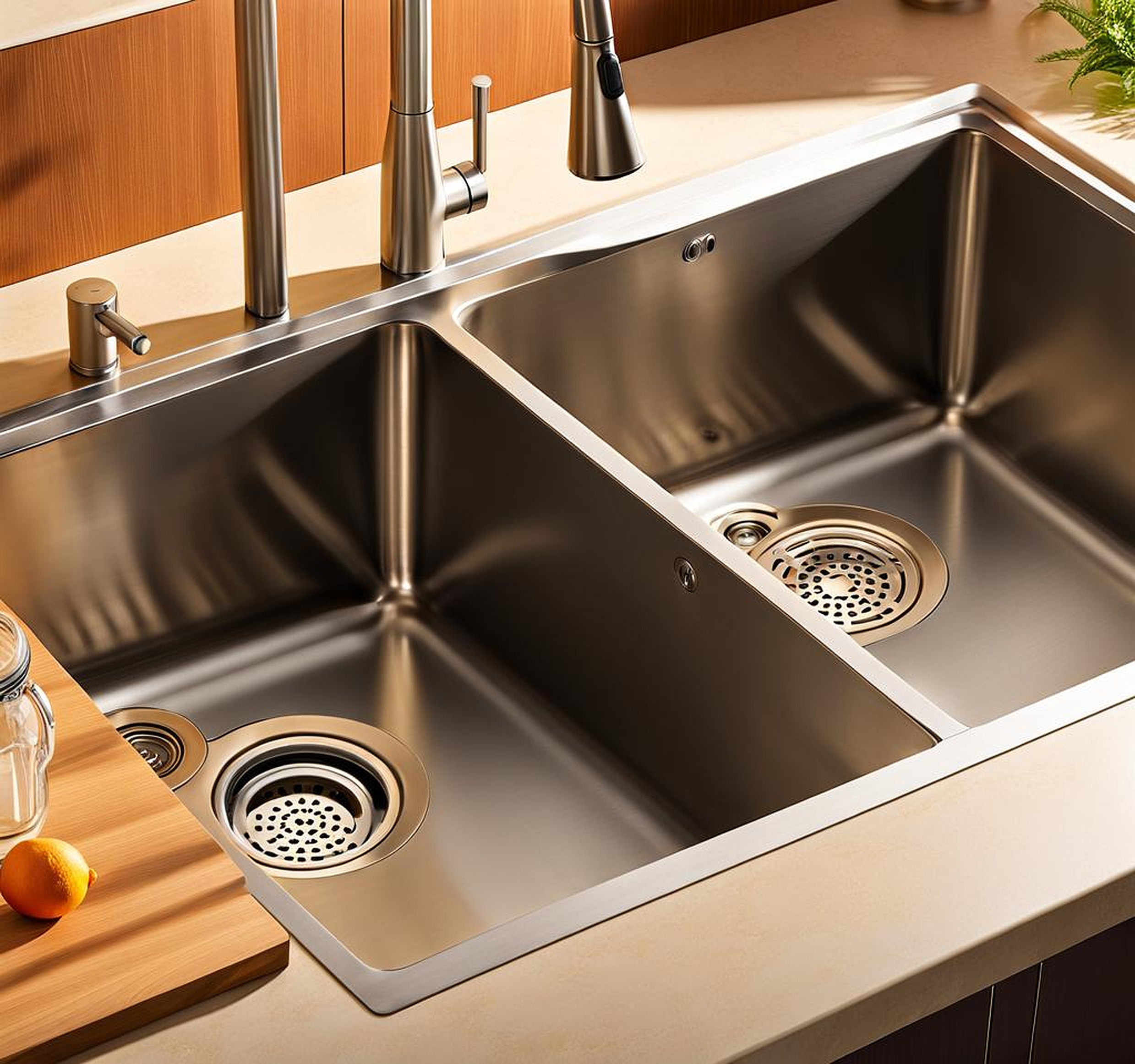 standard drain size for kitchen sink