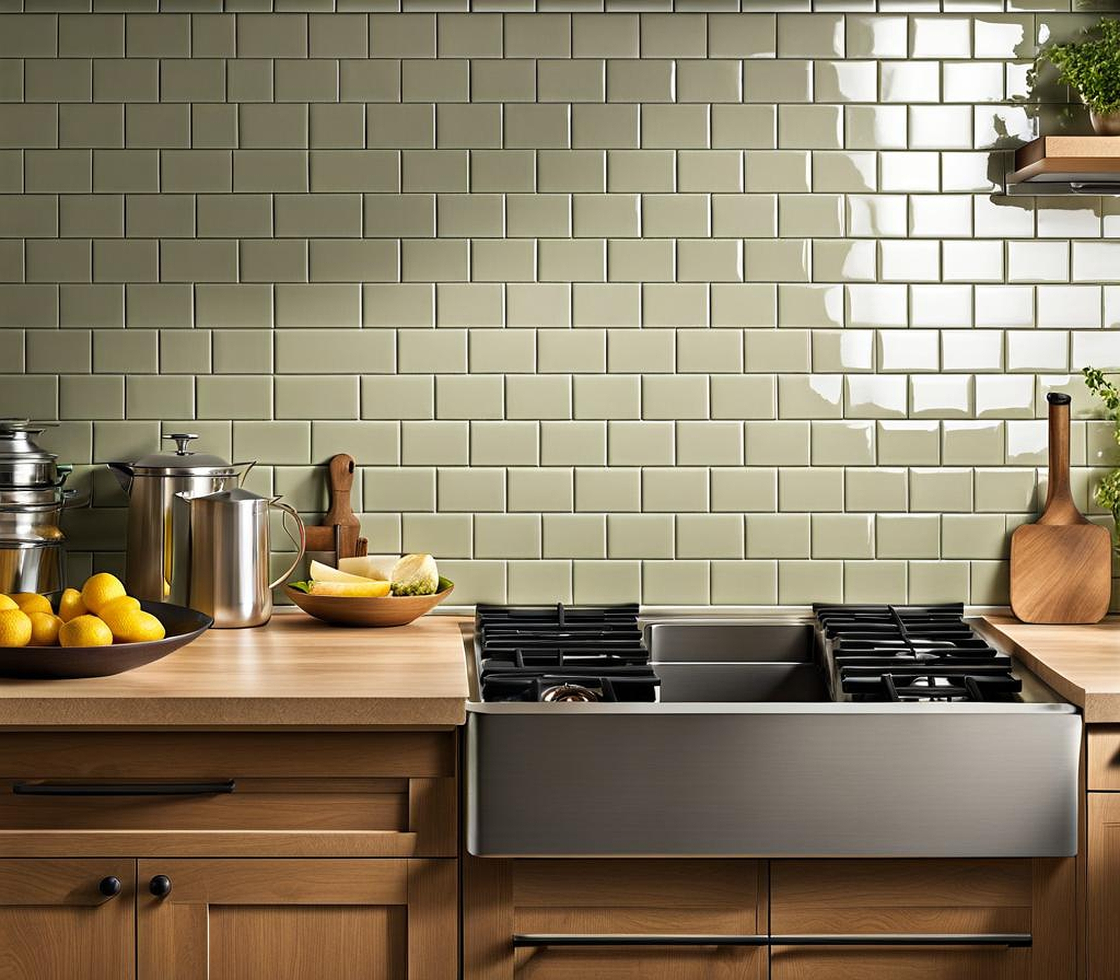 subway tile size for kitchen