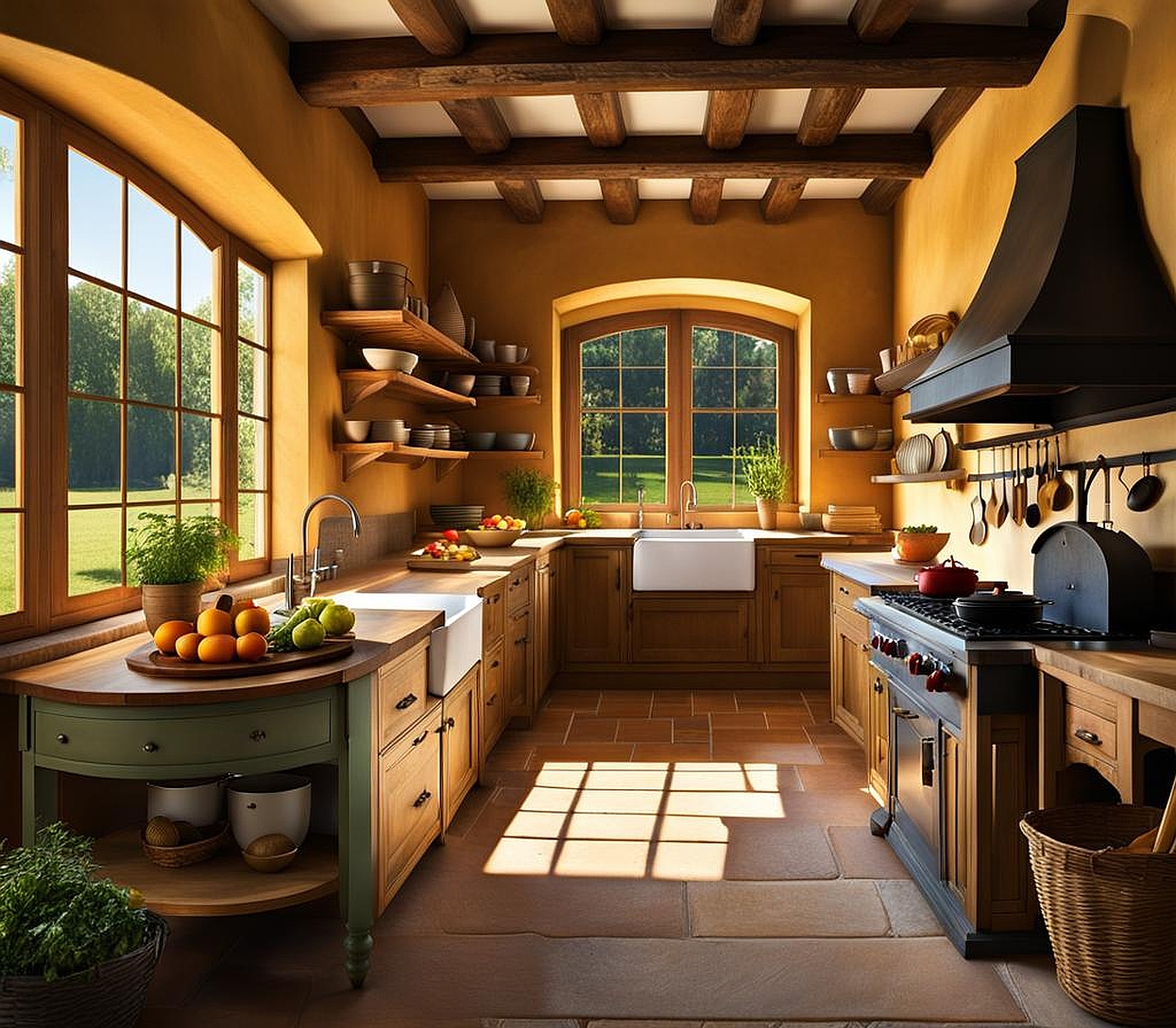 summer kitchen in farm houses origin and ction