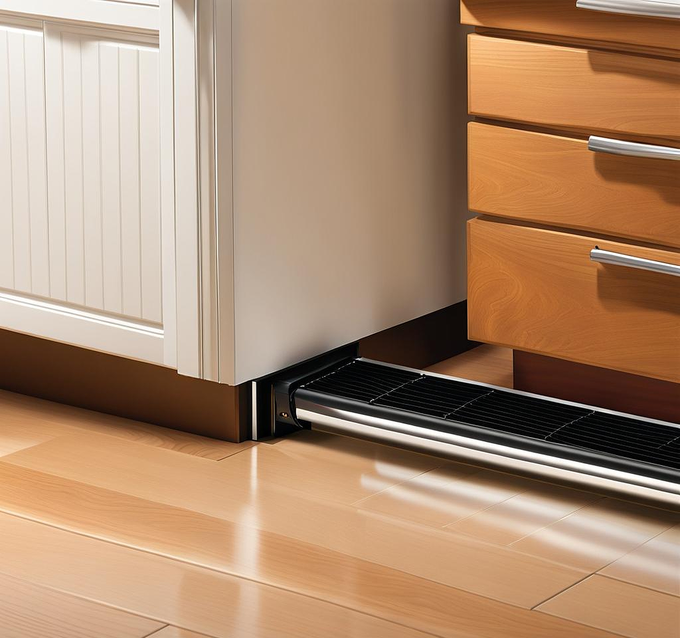 Under Cabinet Baseboard Heater for Cozy Kitchen Warmth