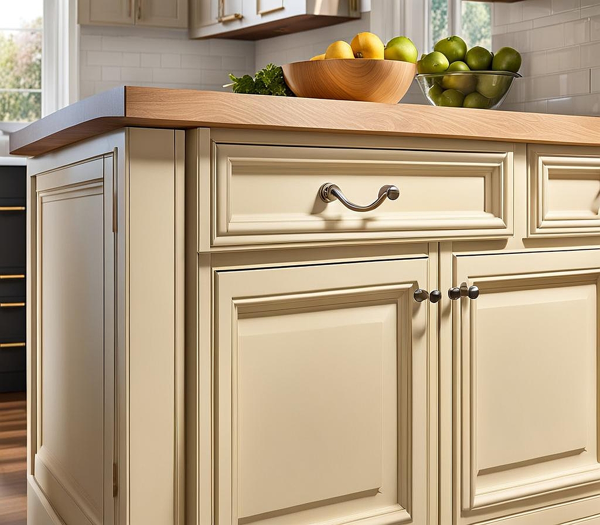 where to place knobs on kitchen cabinets