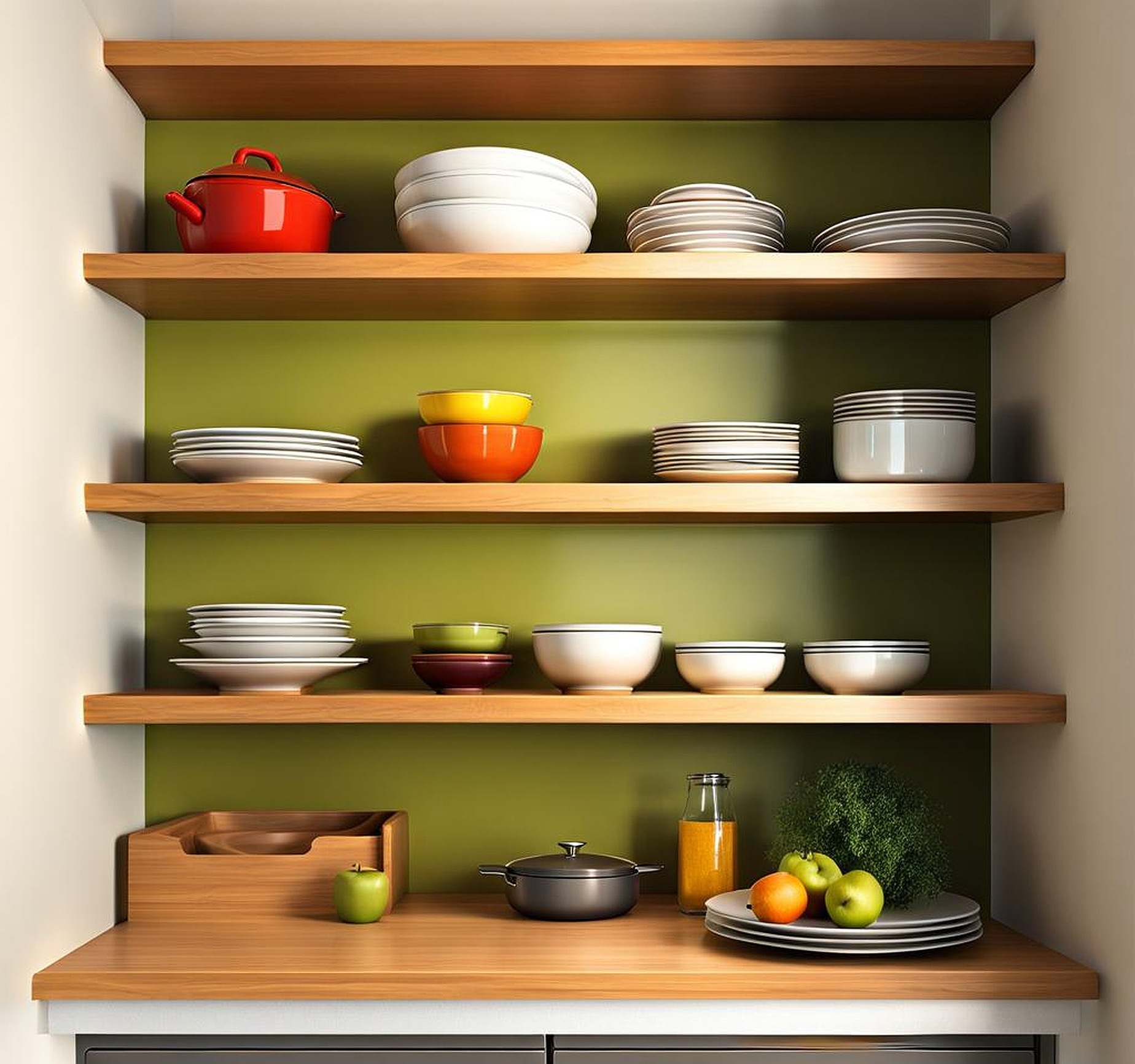 Decluttering with 12 Inch Deep Kitchen Shelves