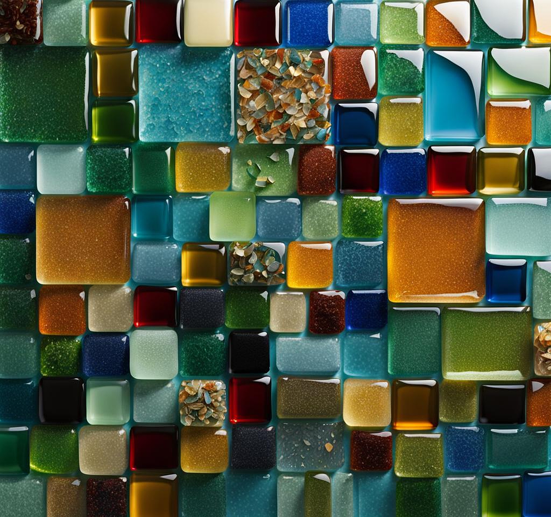 countertops made from recycled glass